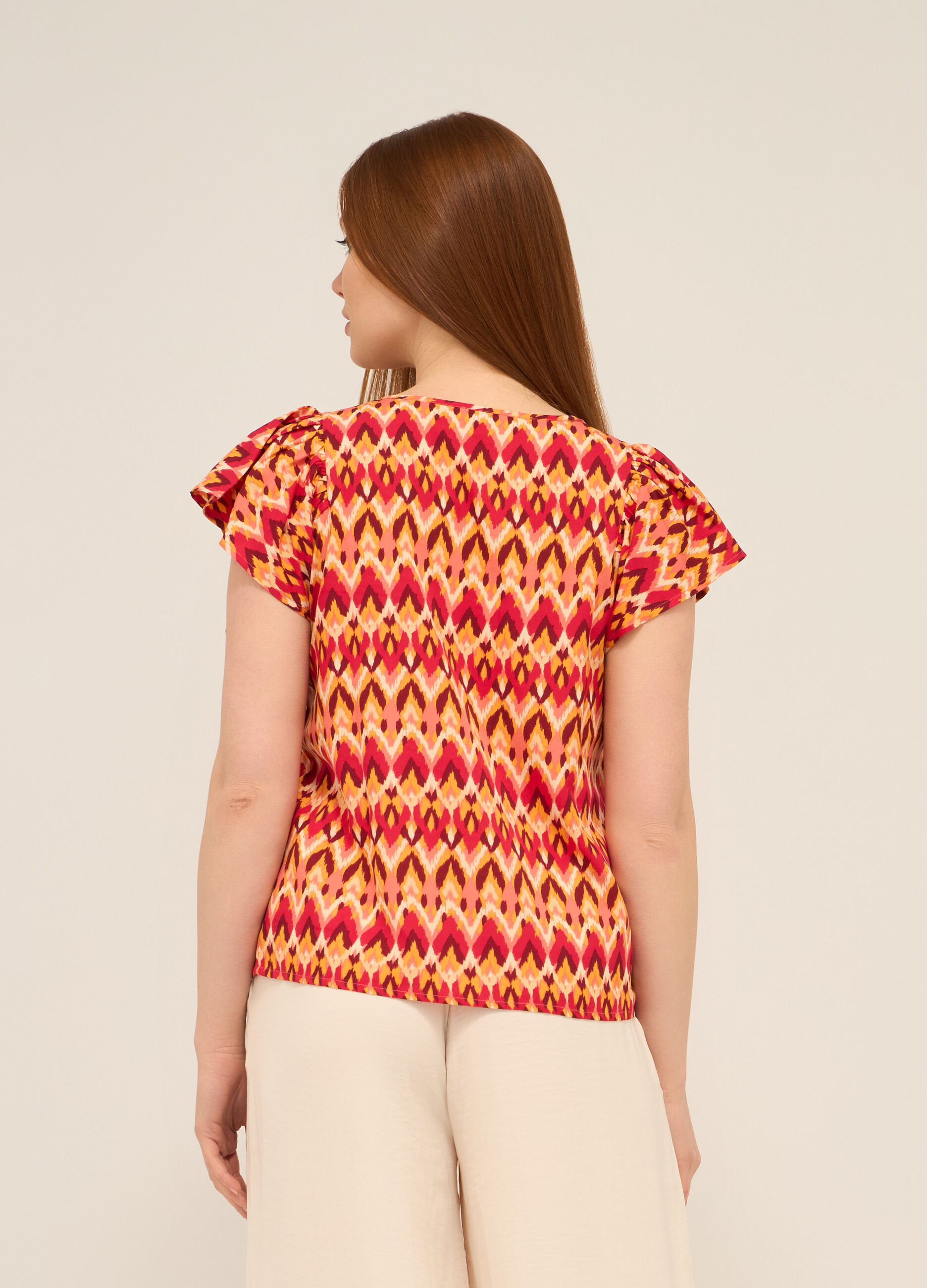 Blusa in american crepe donna_1