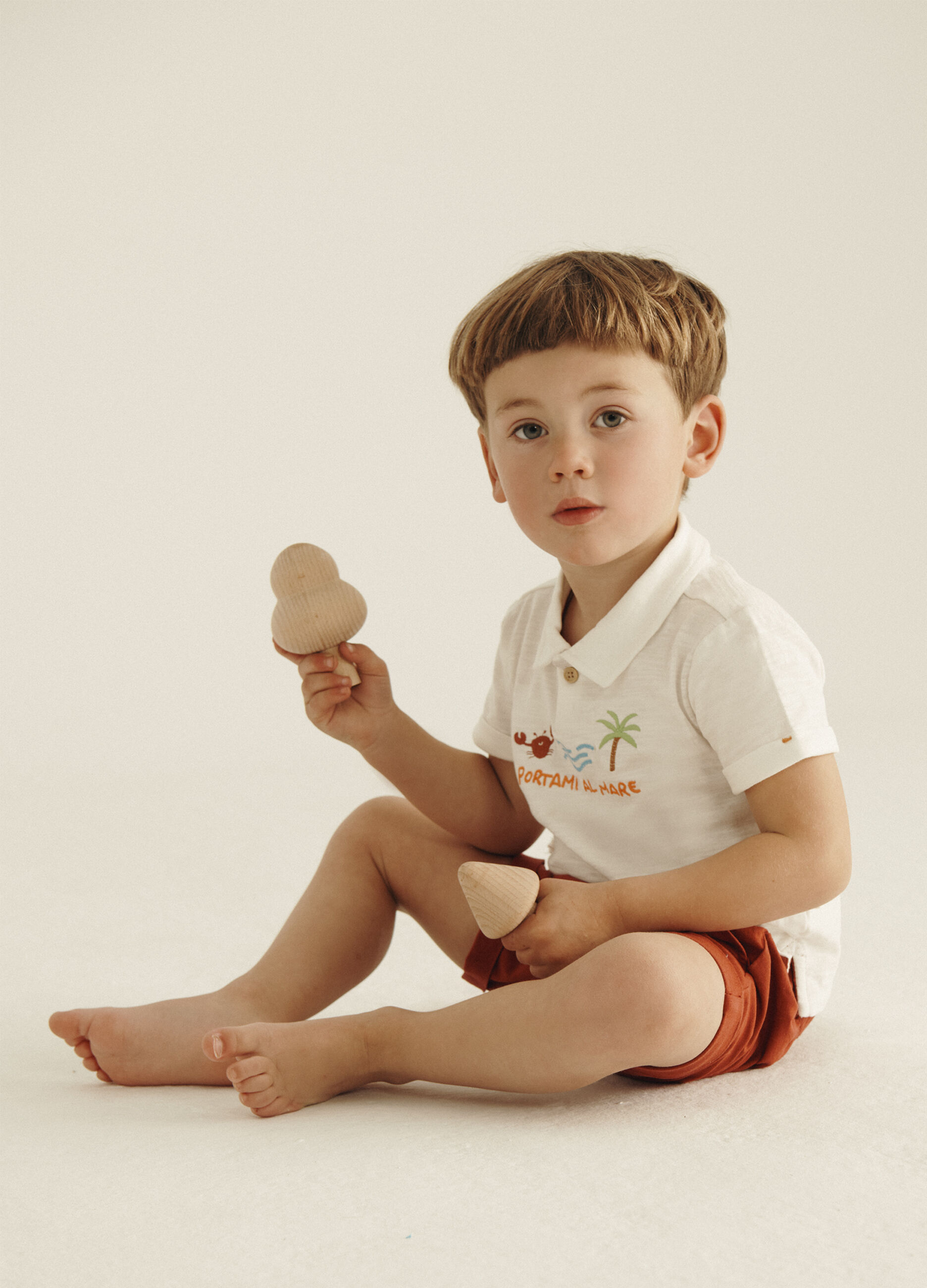 T-shirt in jersey di puro cotone IANA neonato_0