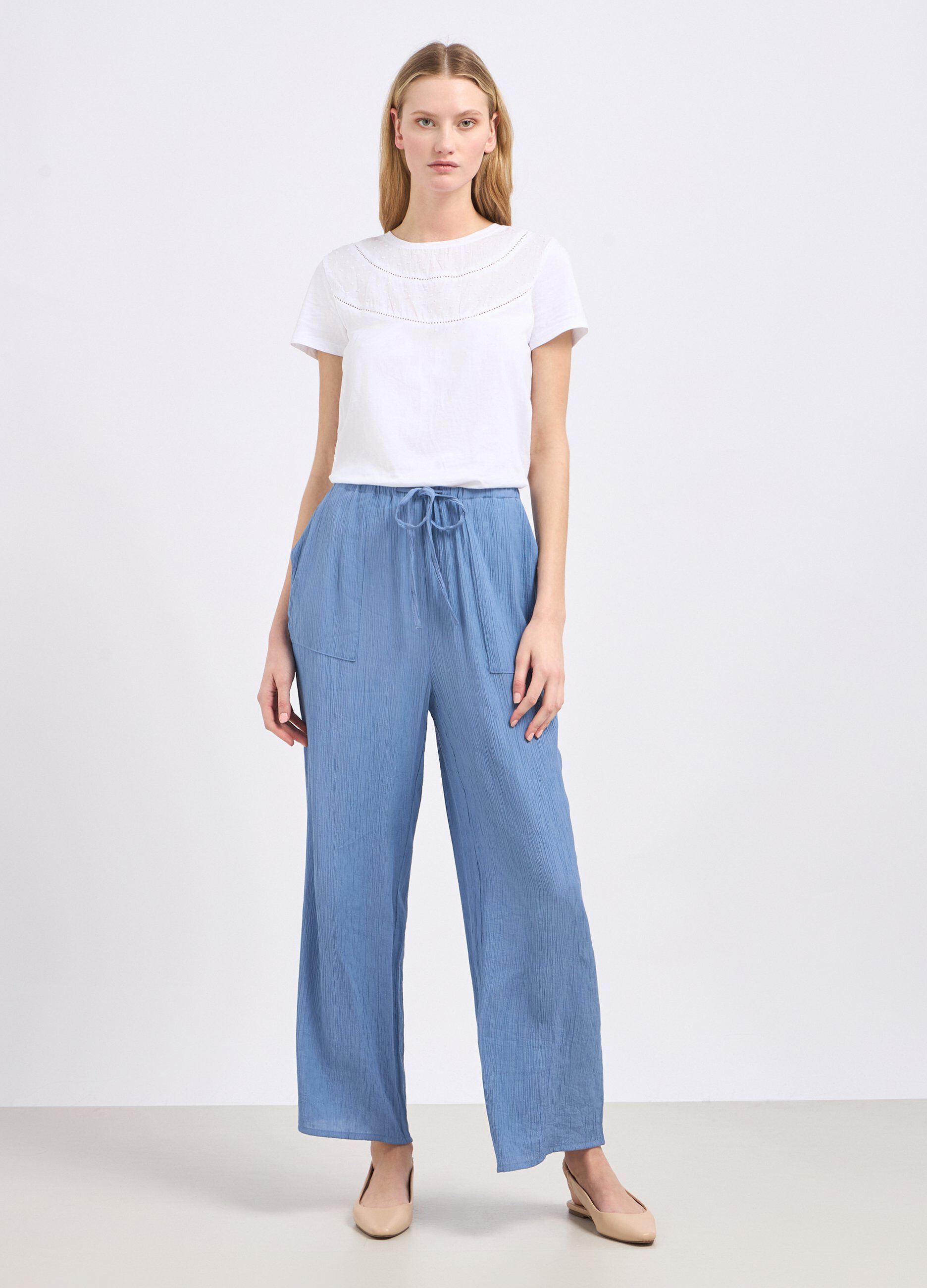 Joggers crêpe donna