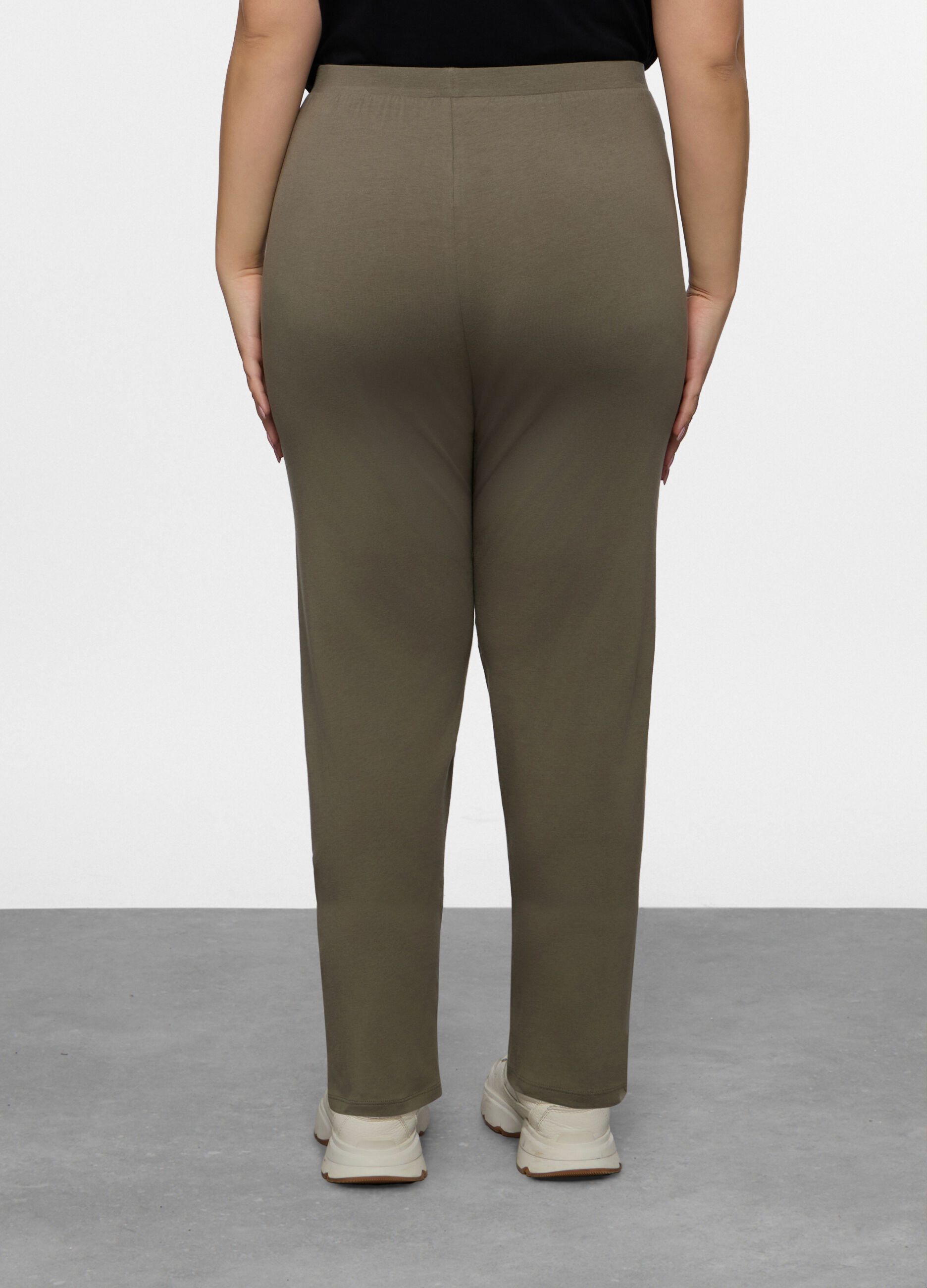 Leggings Capri Fit Regular in jersey di cotone stretch donna curvy_1
