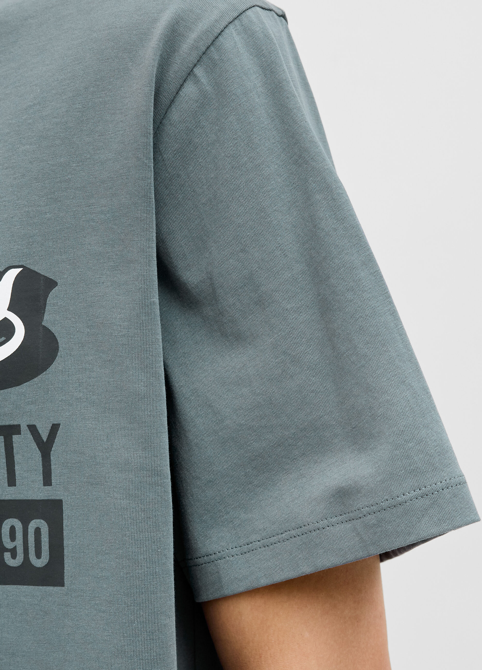 T-shirt girocollo con stampa uomo_5