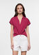 Blusa fit regular in twill di pura lyocell donna_0