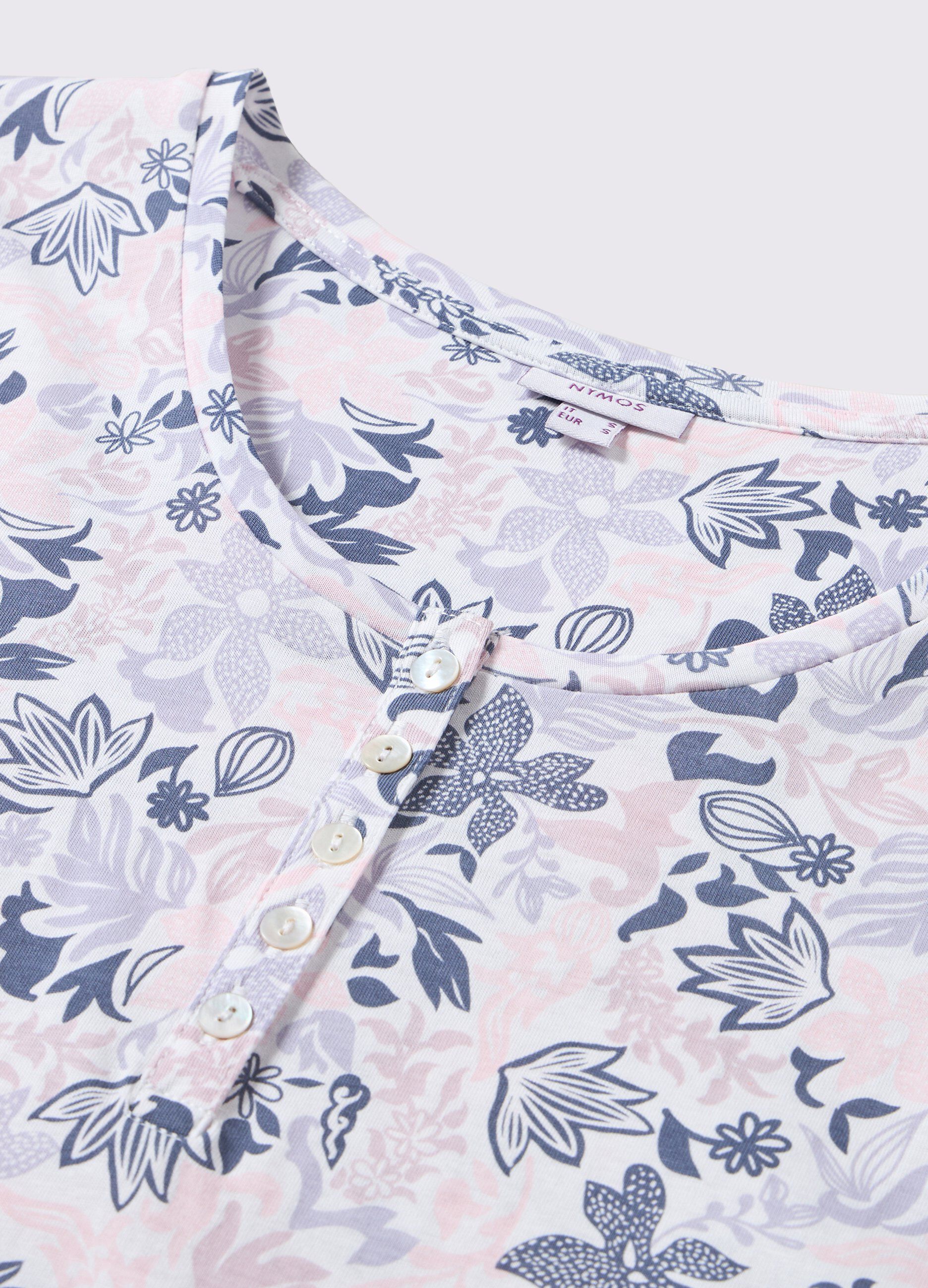 Camicia da notte in puro cotone donna_1