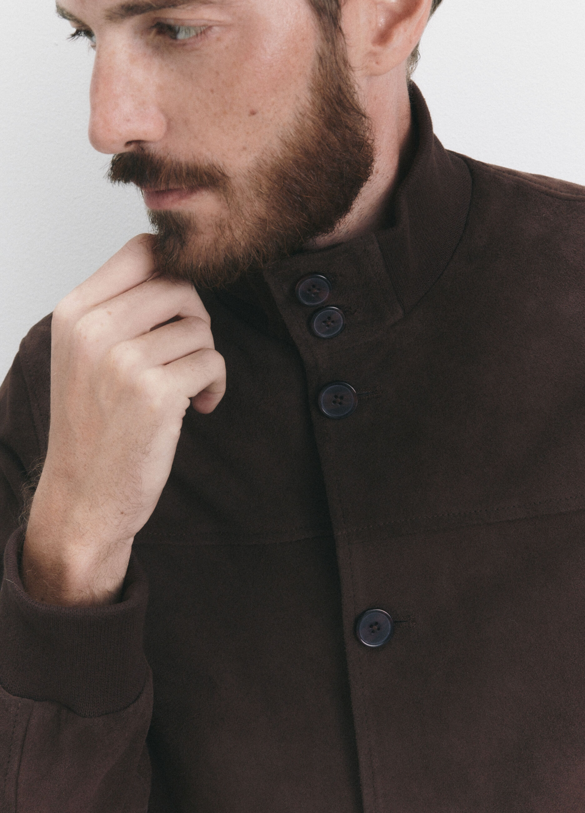 Blouson in vera pelle scamosciata uomo_4