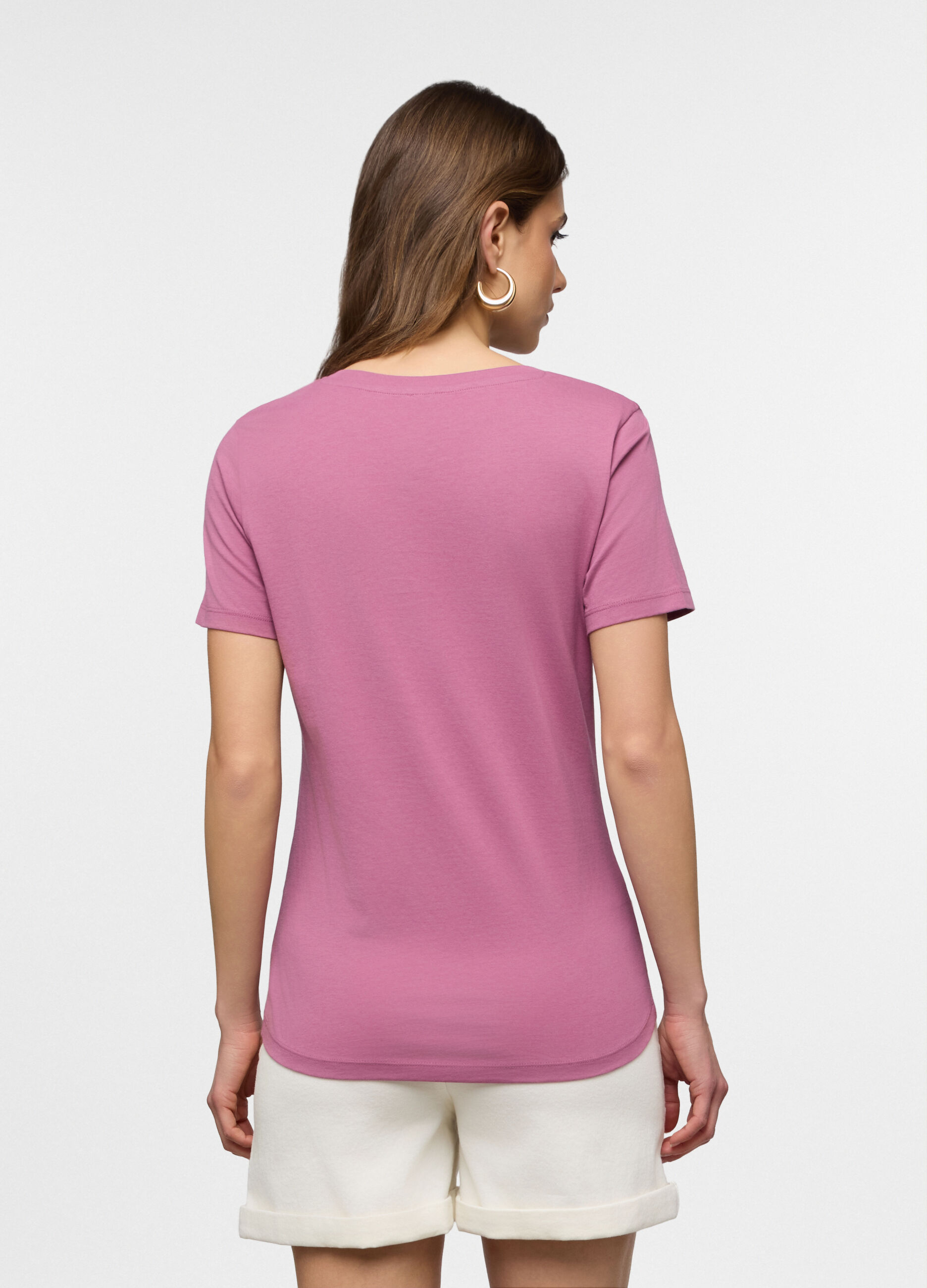 T-shirt girocollo donna_1