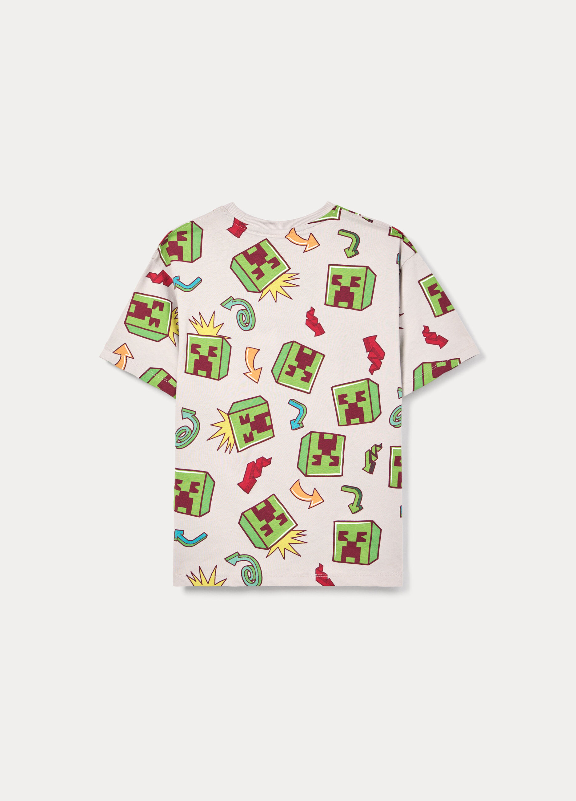 T-shirt Minecraft girocollo ragazzo_1