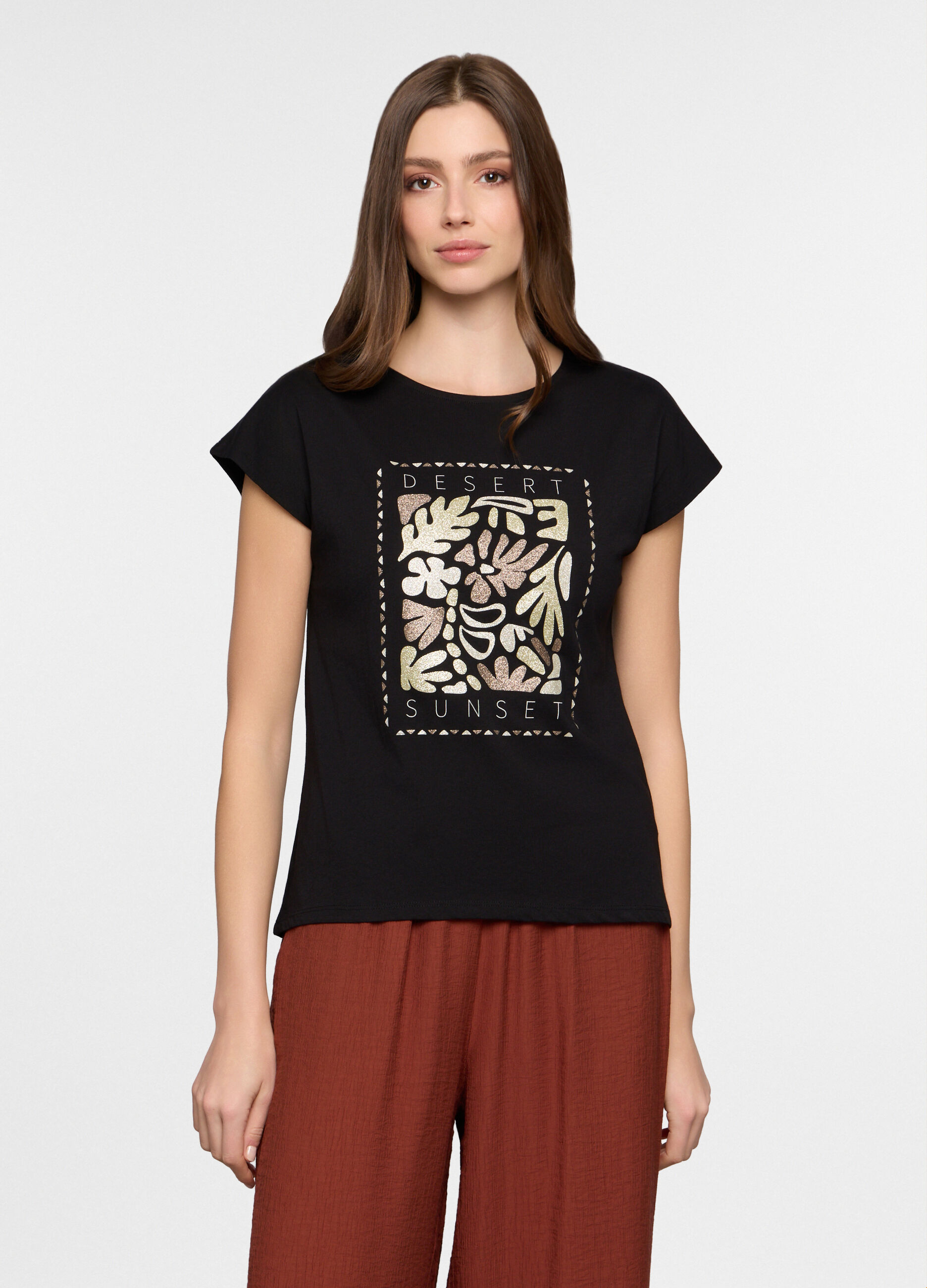 T-shirt girocollo donna_0