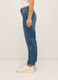 Pantaloni mom fit in denim di puro cotone donna_2