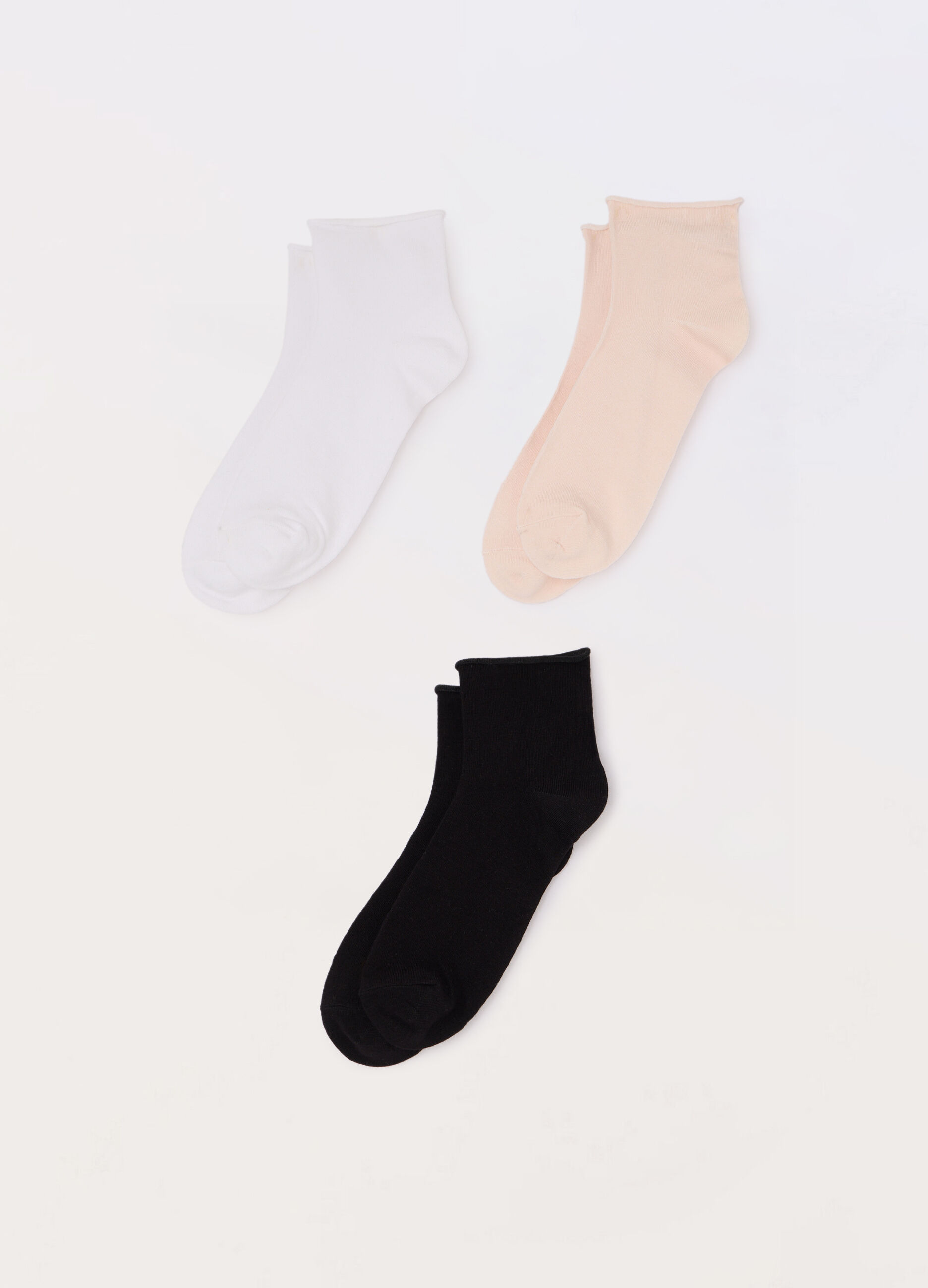 Pack 3 calze corte in misto viscosa donna_0