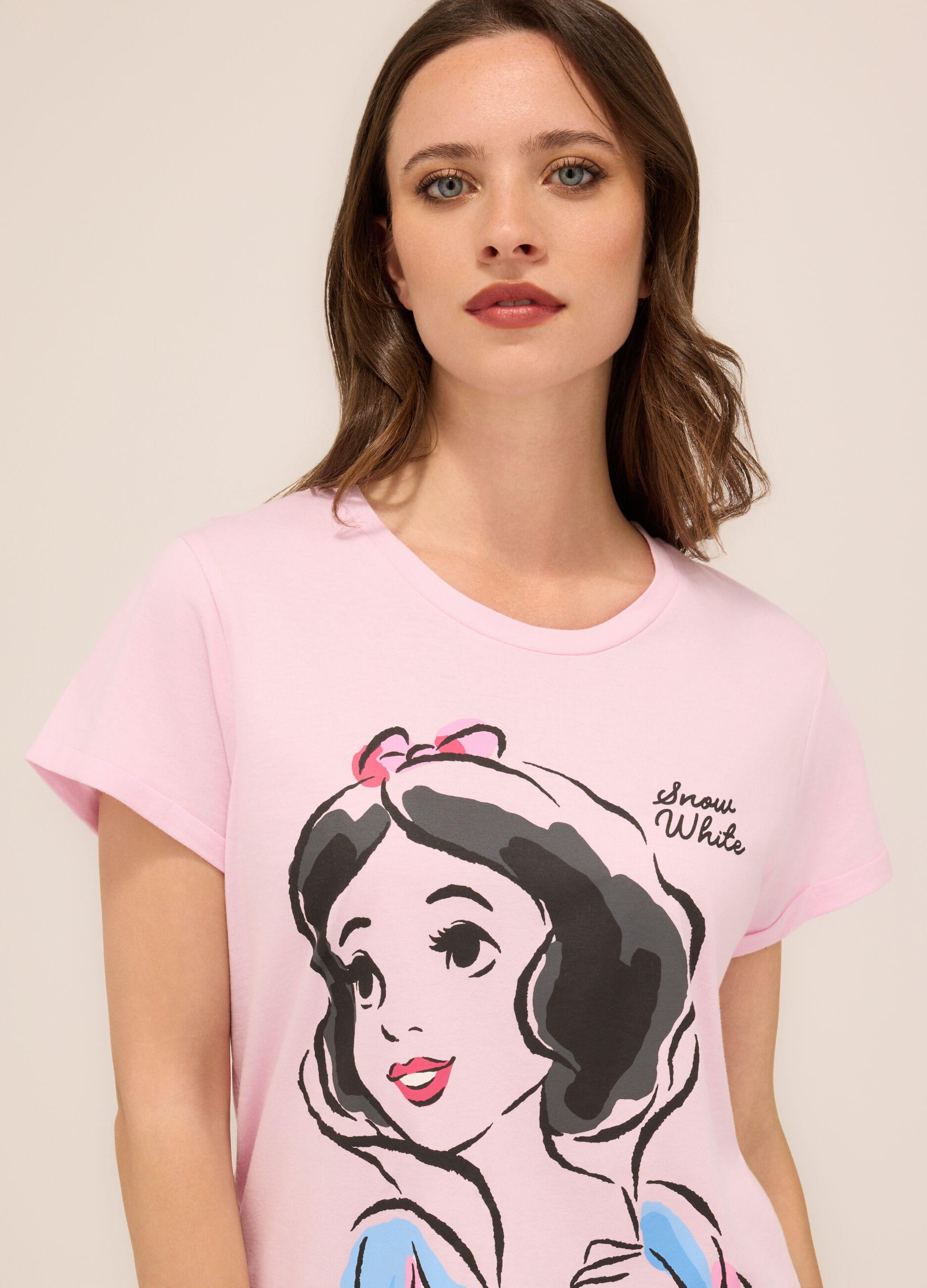 Set pigiama corto in puro cotone donna_2