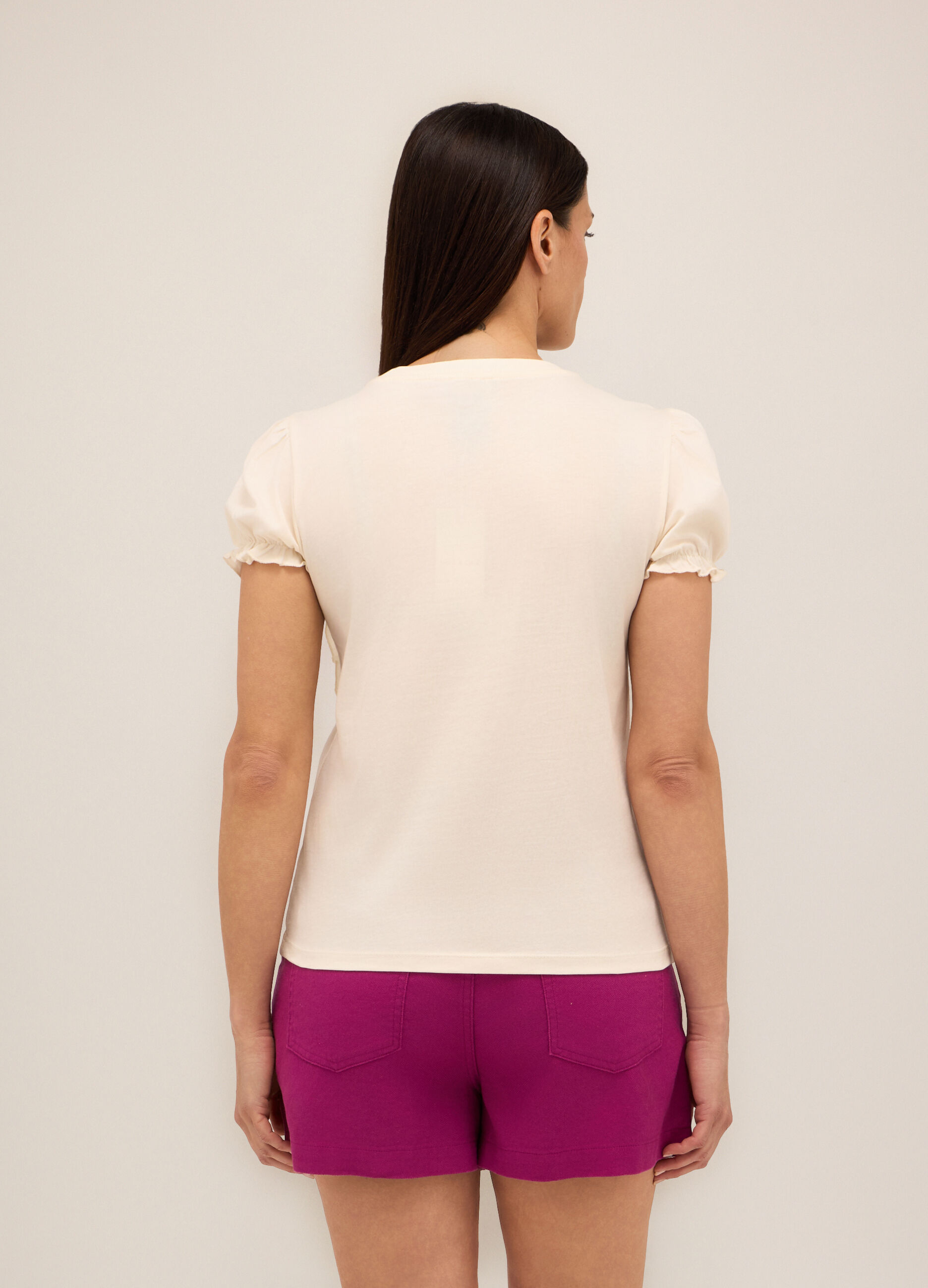 T-shirt in puro cotone donna_1