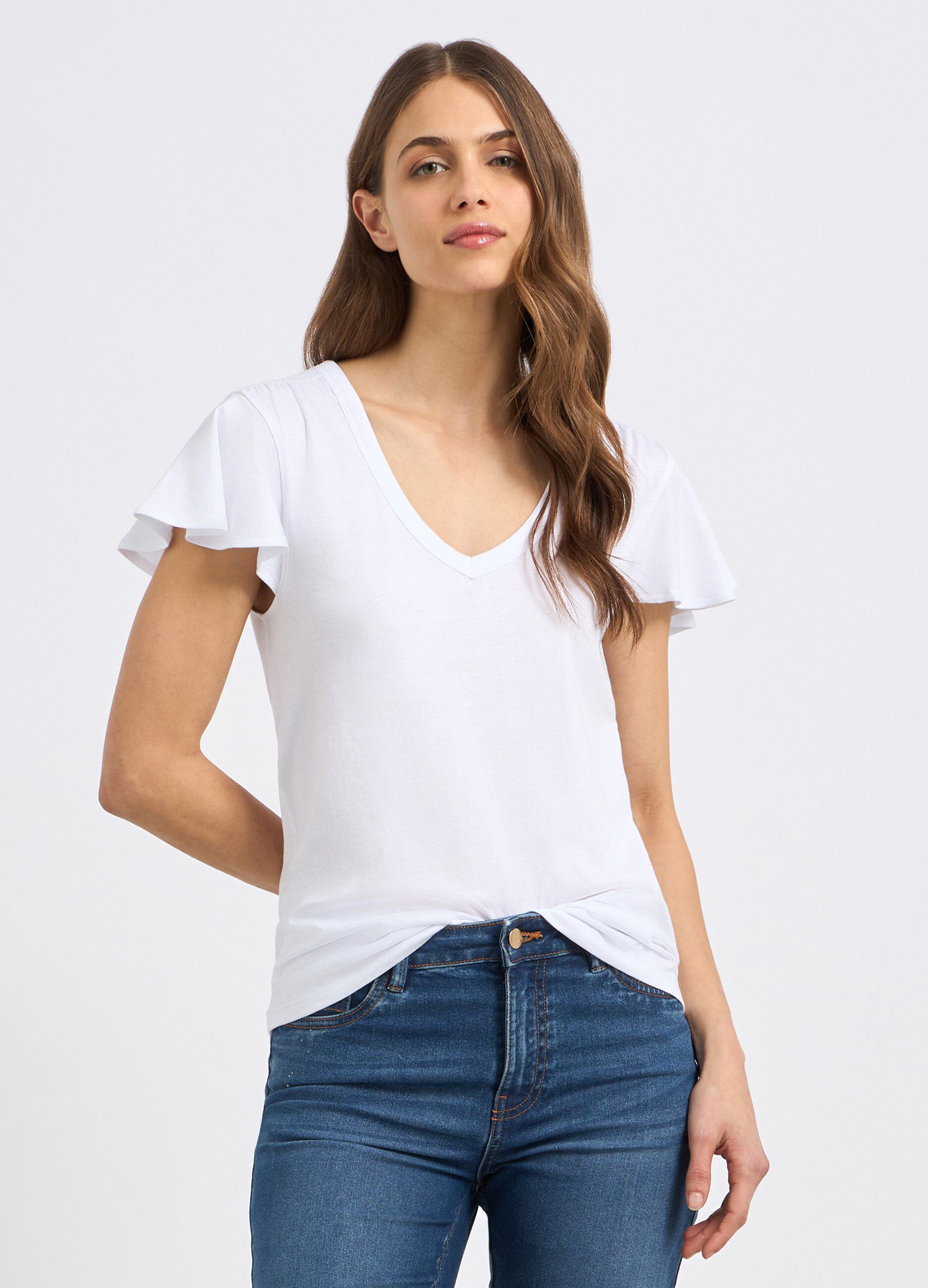 T-shirt in puro cotone donna_0