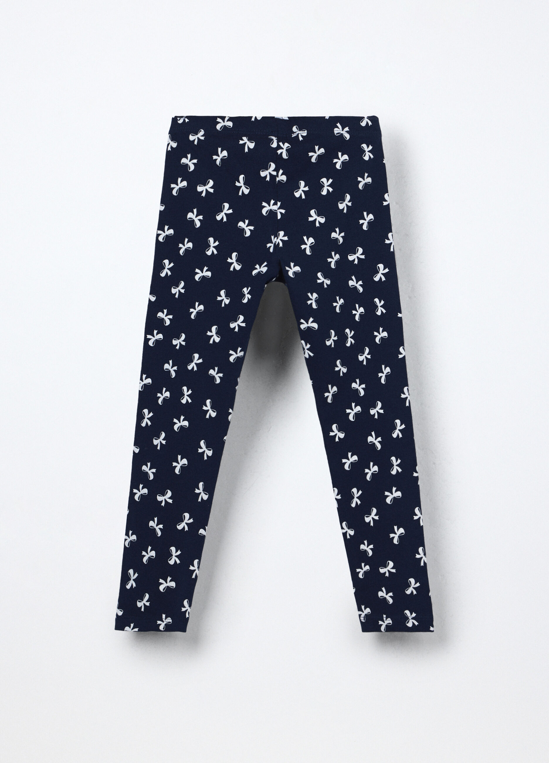 Leggings in jersey di cotone stretch bambina_1