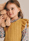 Maglia gialla per bambina in tessuto elasticizzato_0