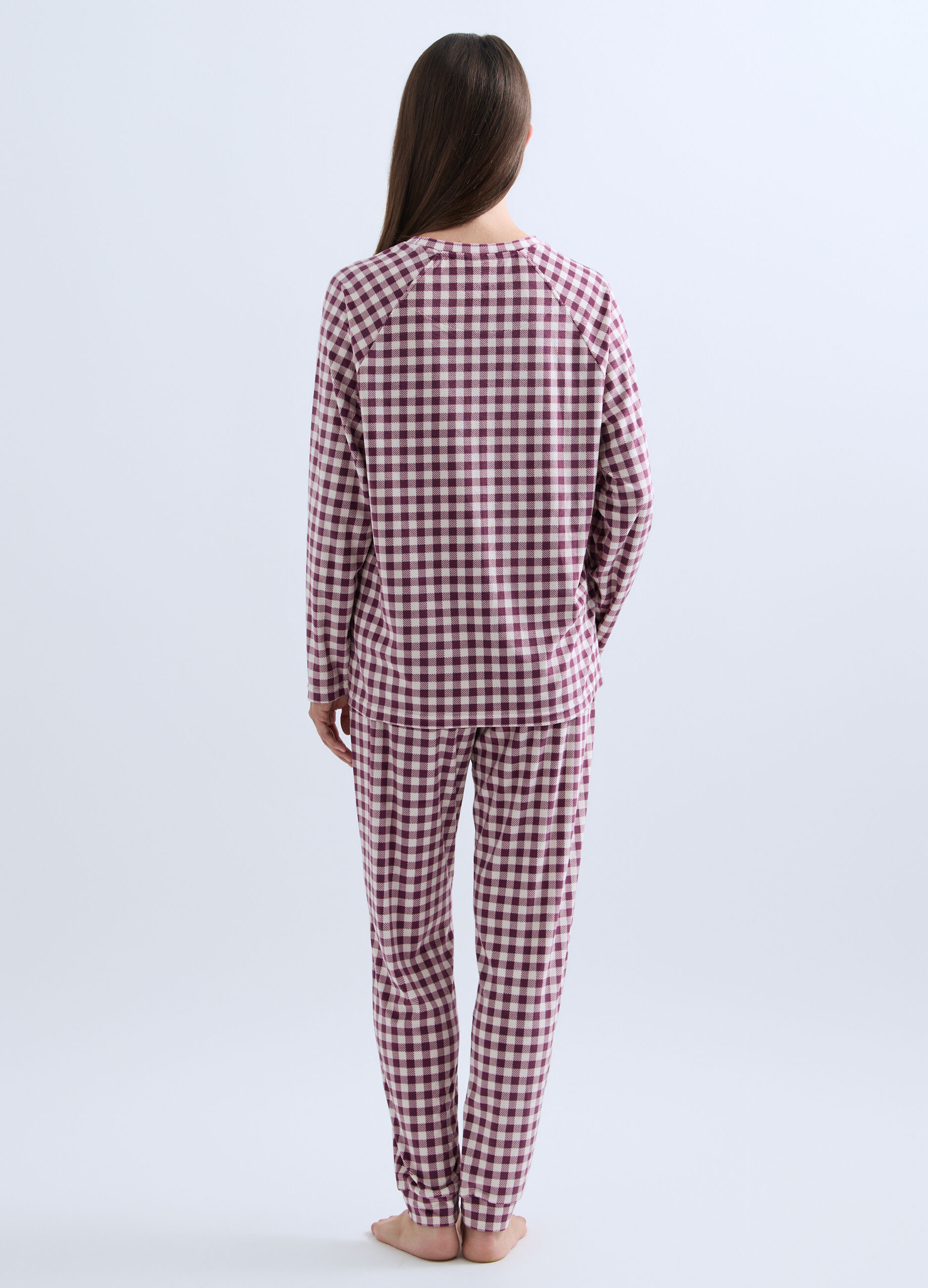 Set pigiama lungo velour donna_1