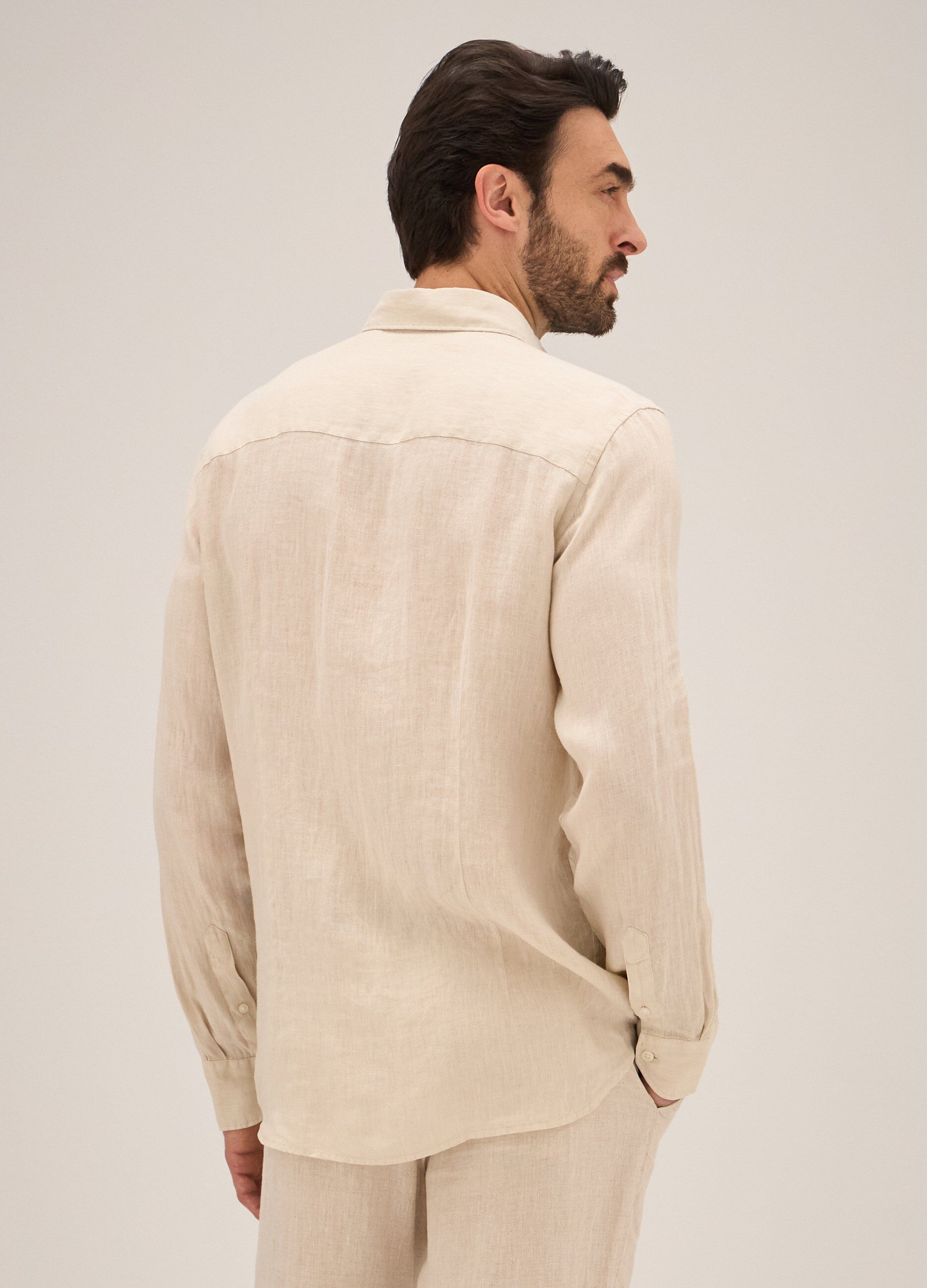 Camicia in puro lino Rumford uomo