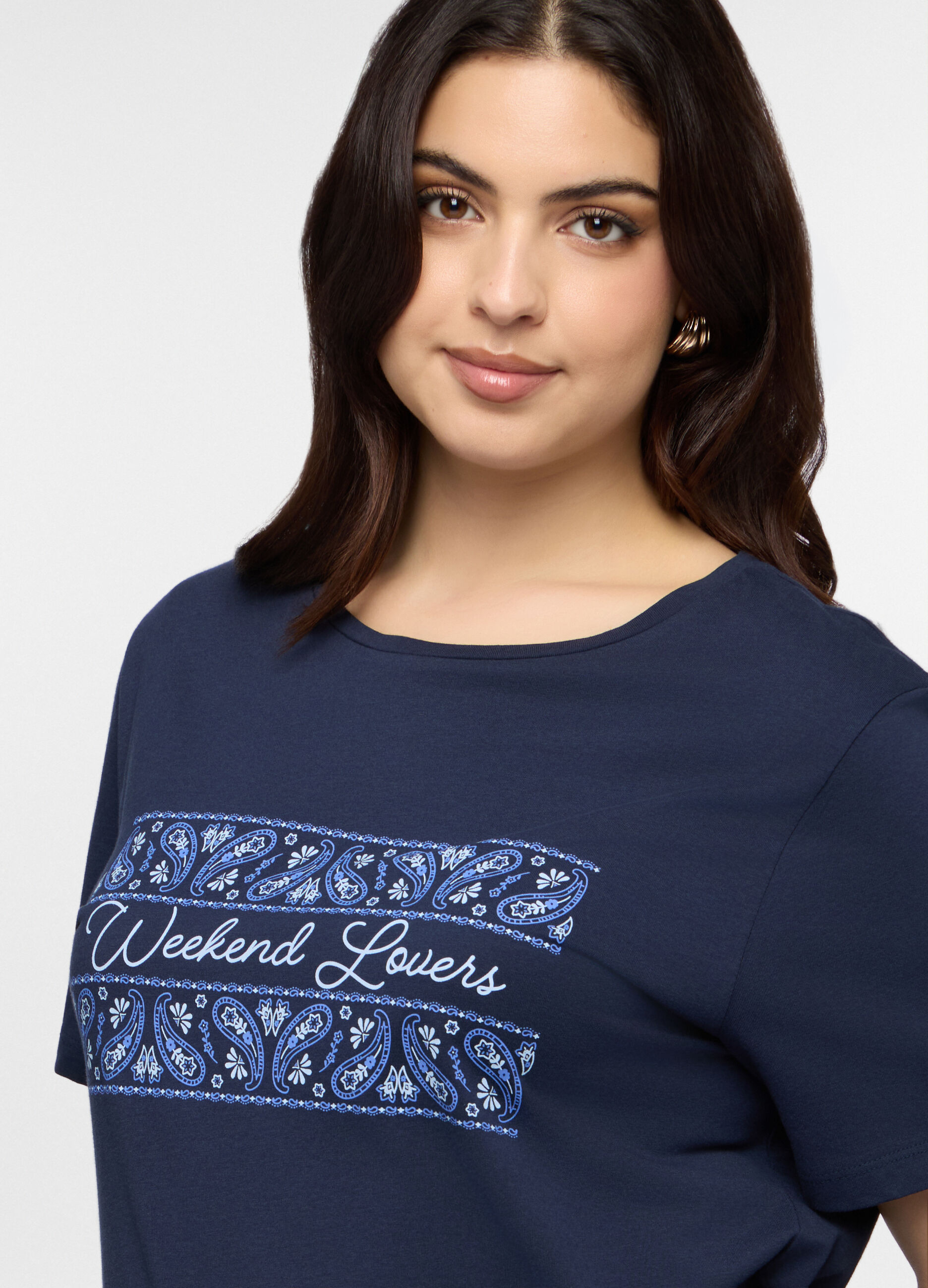 T-shirt girocollo donna curvy_2