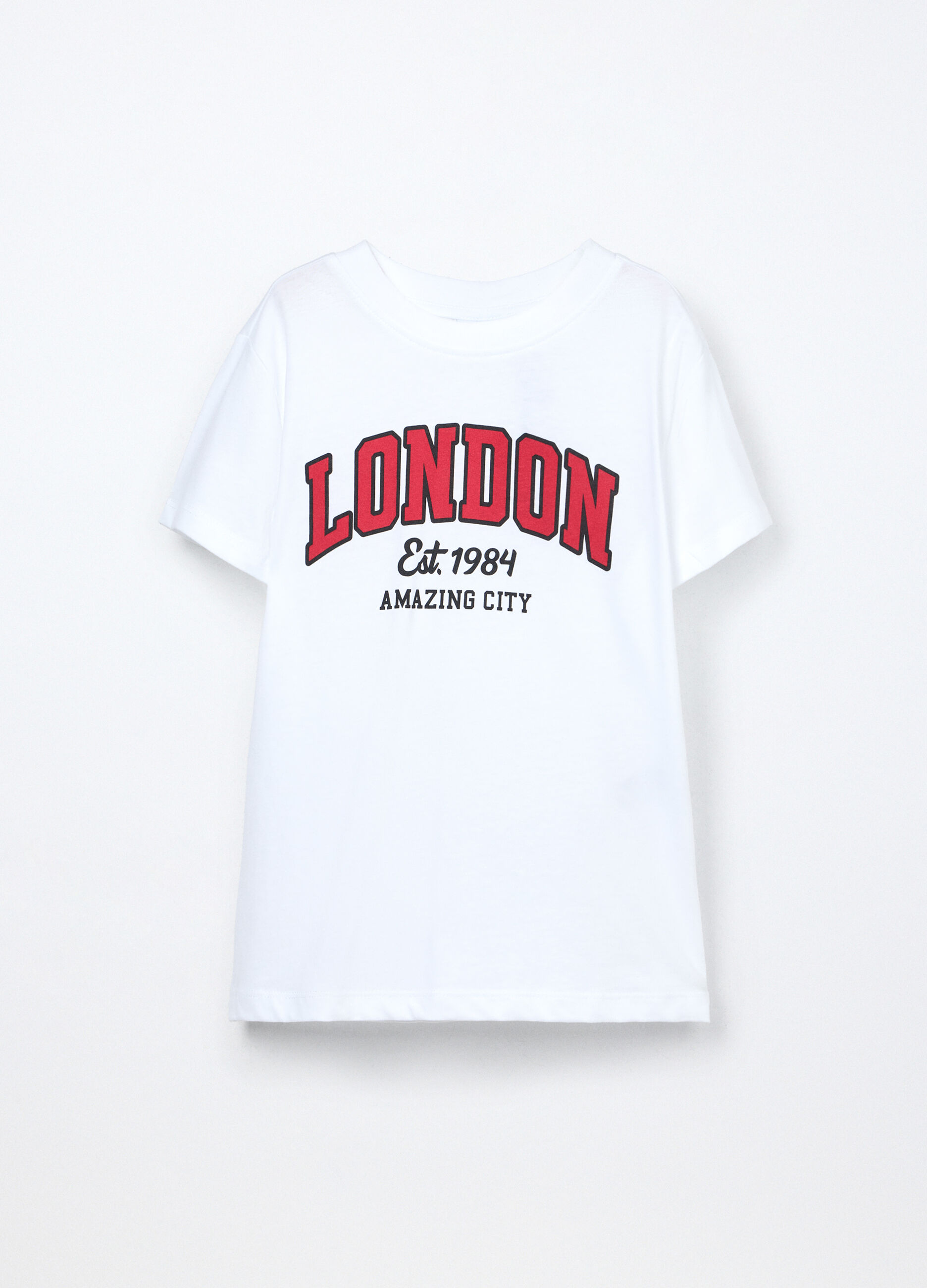 T-shirt in jersey di puro cotone ragazza_0