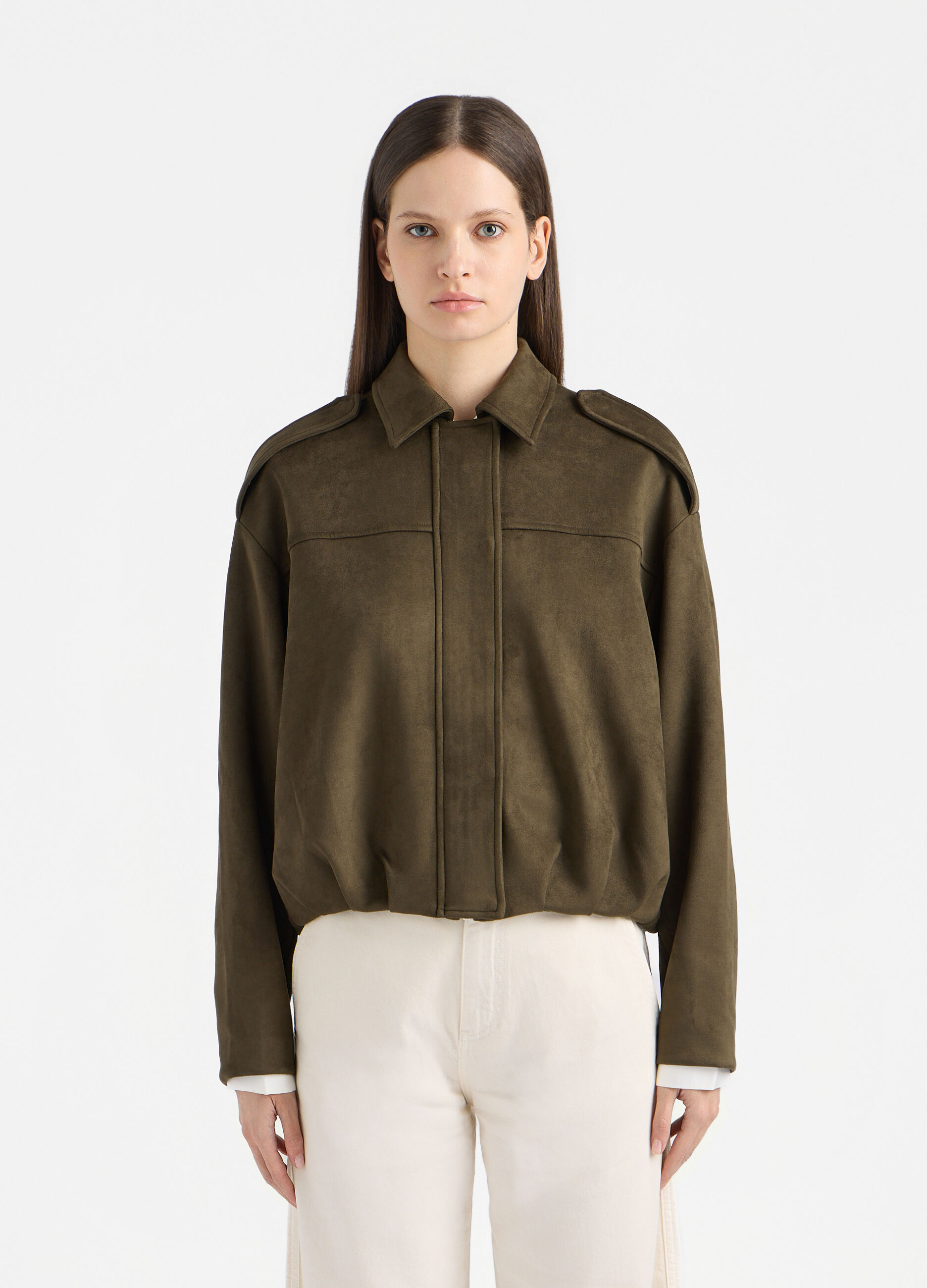 Bomber in eco pelle scamosciata donna_1