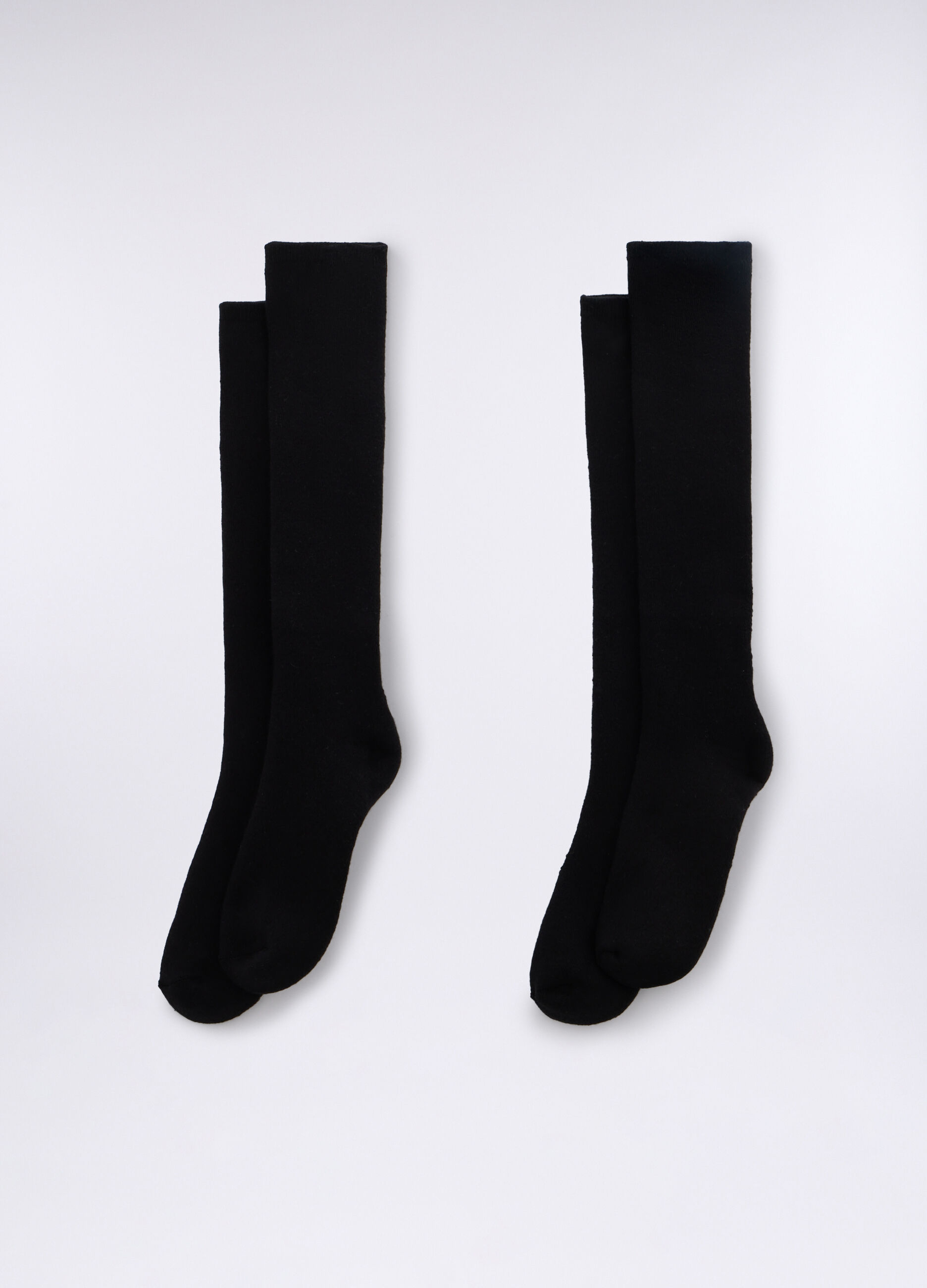 Pack 2 calze lunghe in cotone stretch donna_0