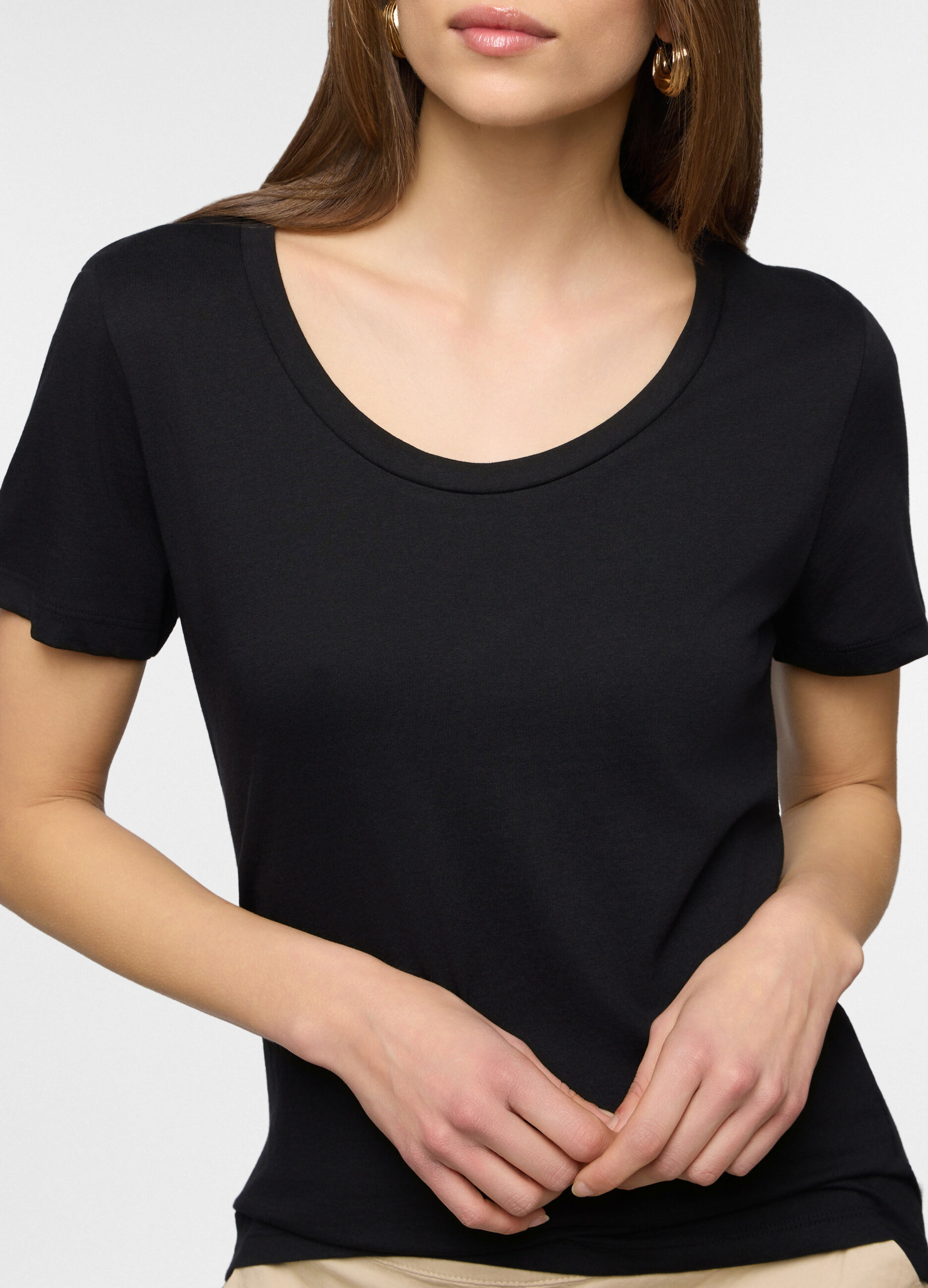 T-shirt girocollo donna_2