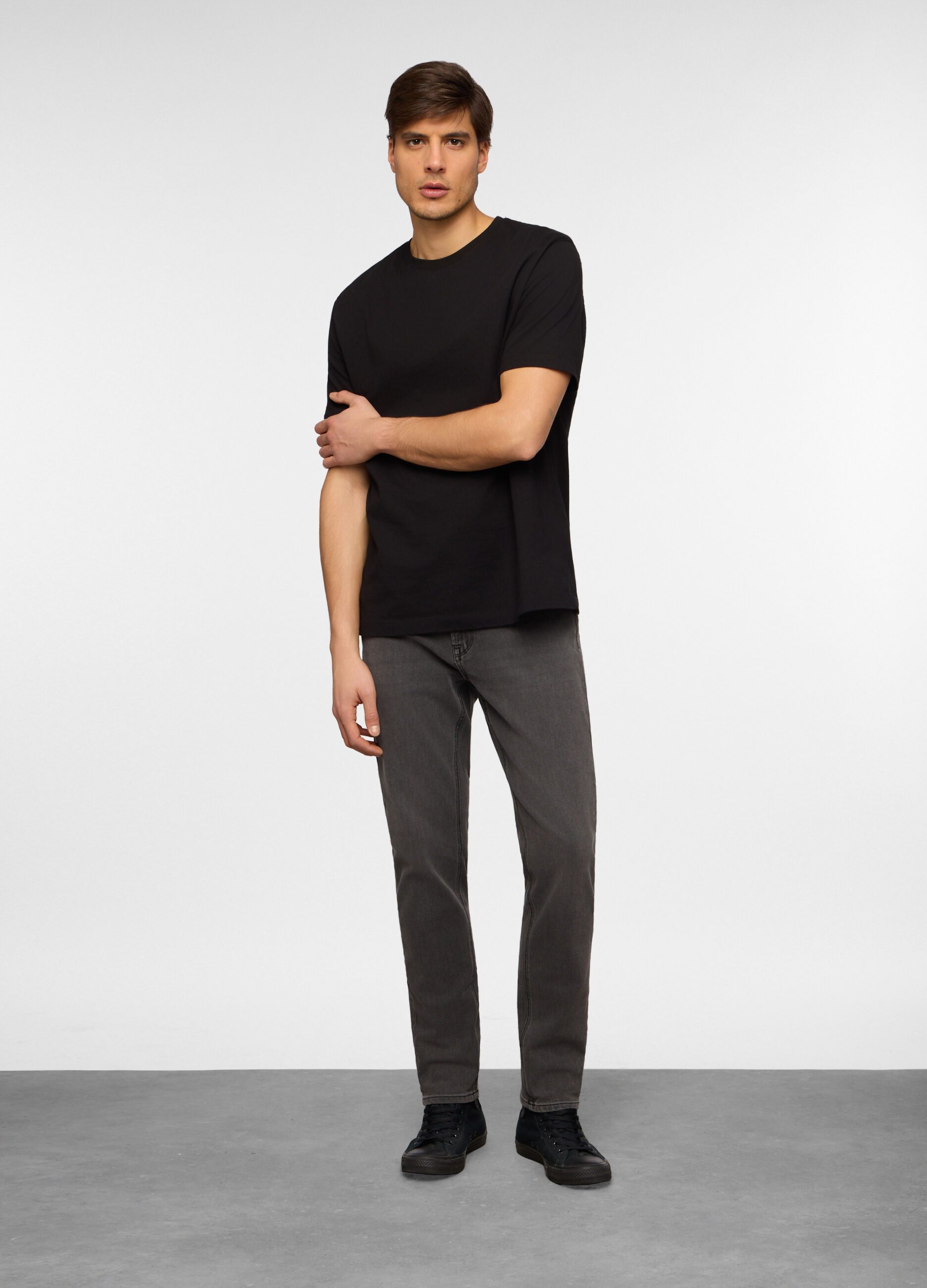 Jeans 5 tasche slim fit in denim stretch uomo_0