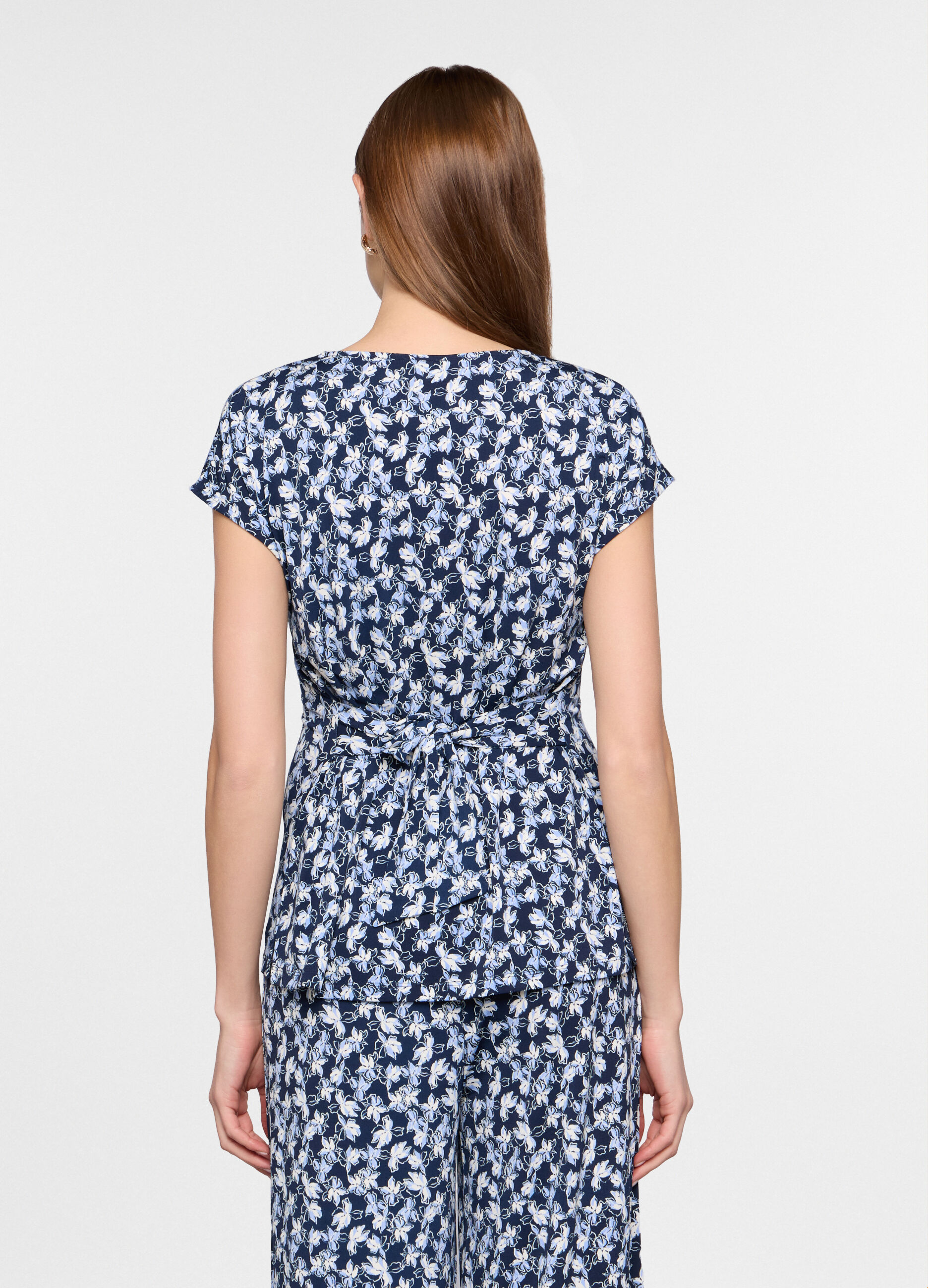 T-shirt girocollo stretch donna_1