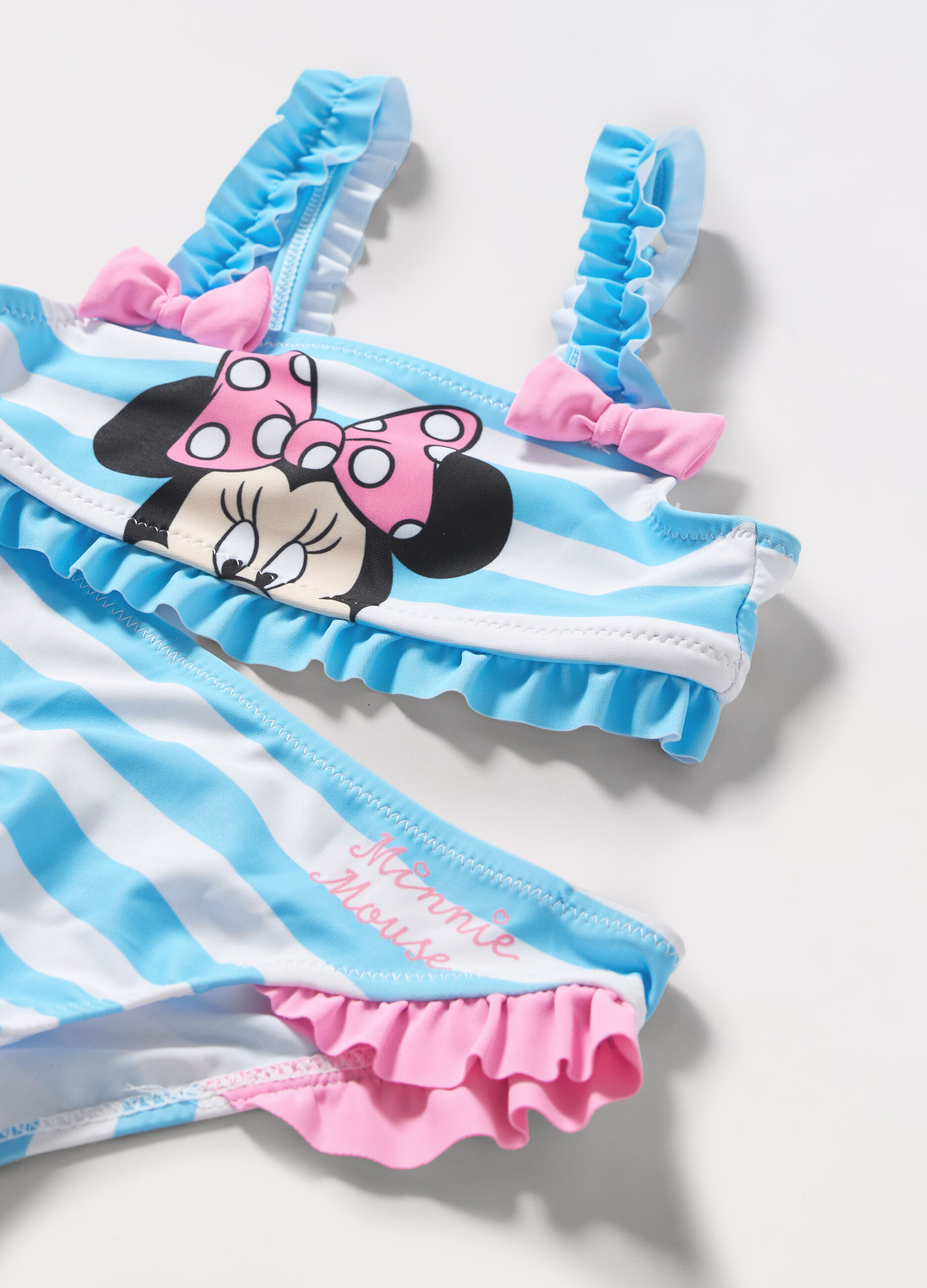 Costume bikini a righe neonata