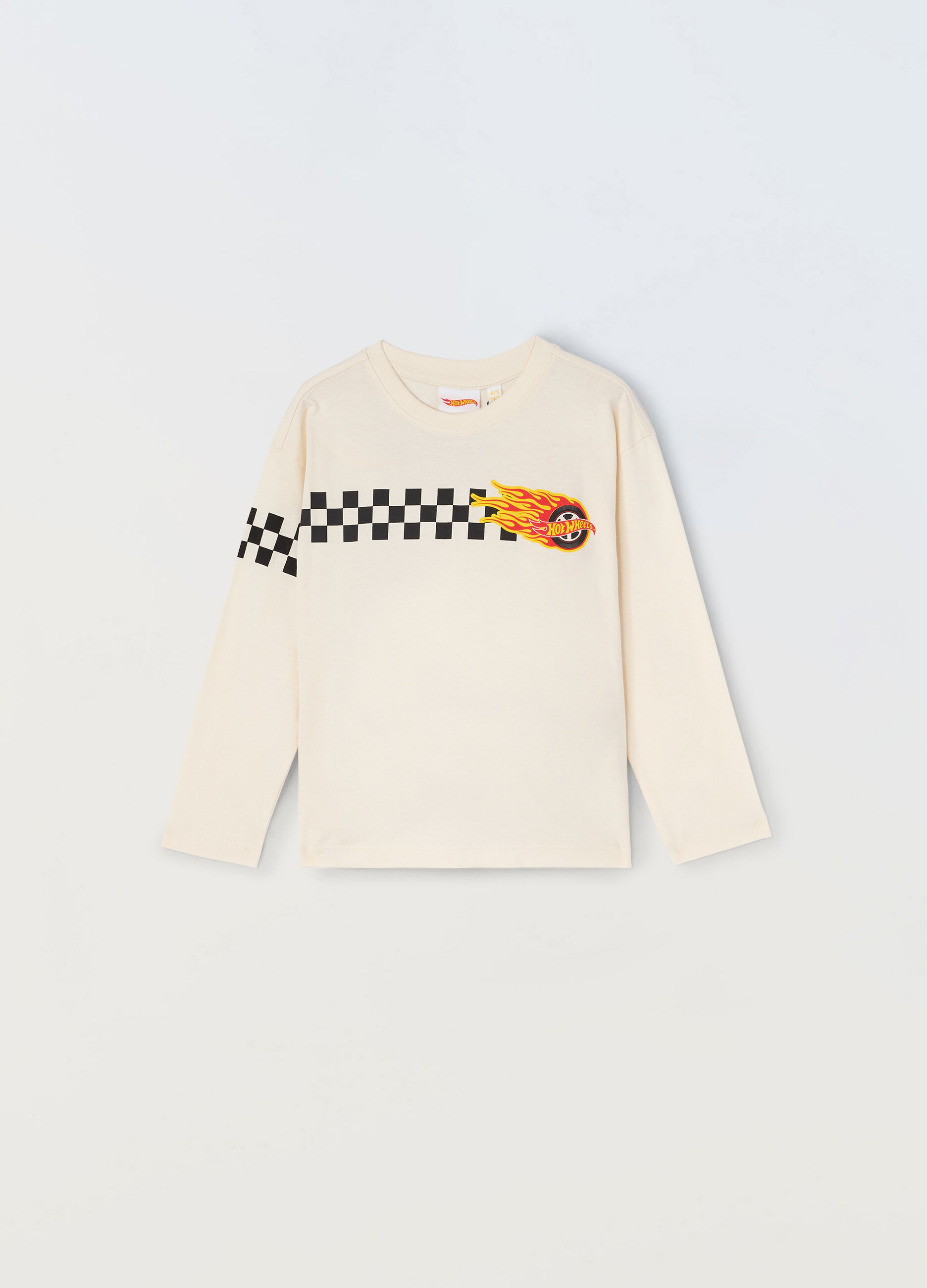 T-shirt Hot Wheels in puro cotone bambino_0