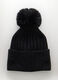 Berretto tricot con pon pom donna_1