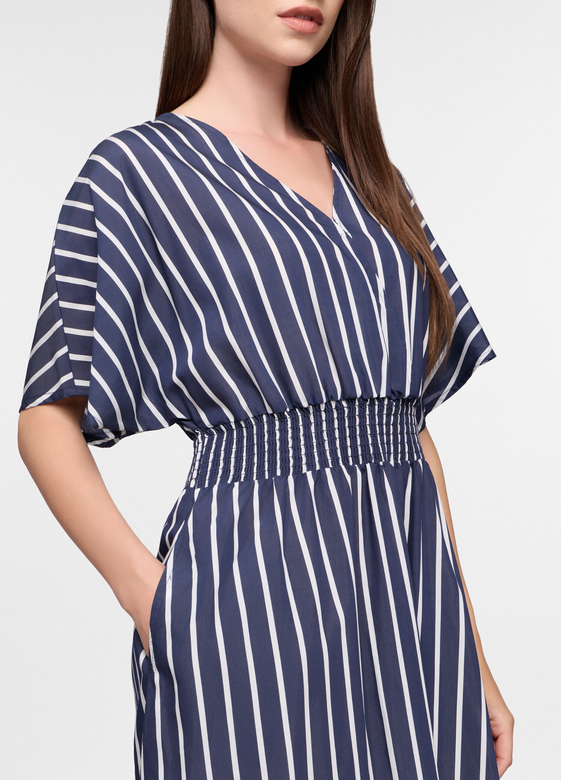 Abito lungo Fit slim a righe donna_2