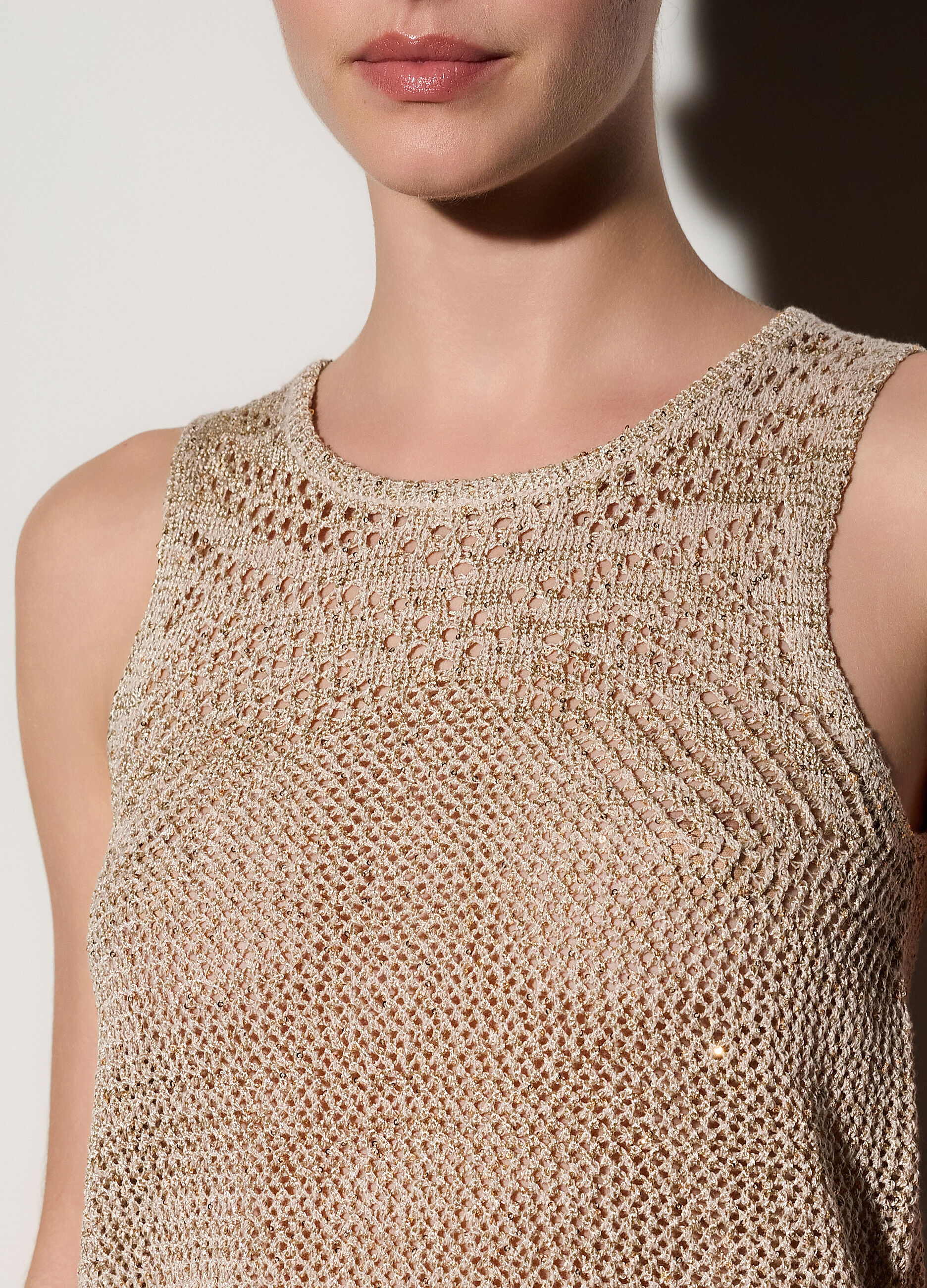 Top girocollo in maglia donna_3