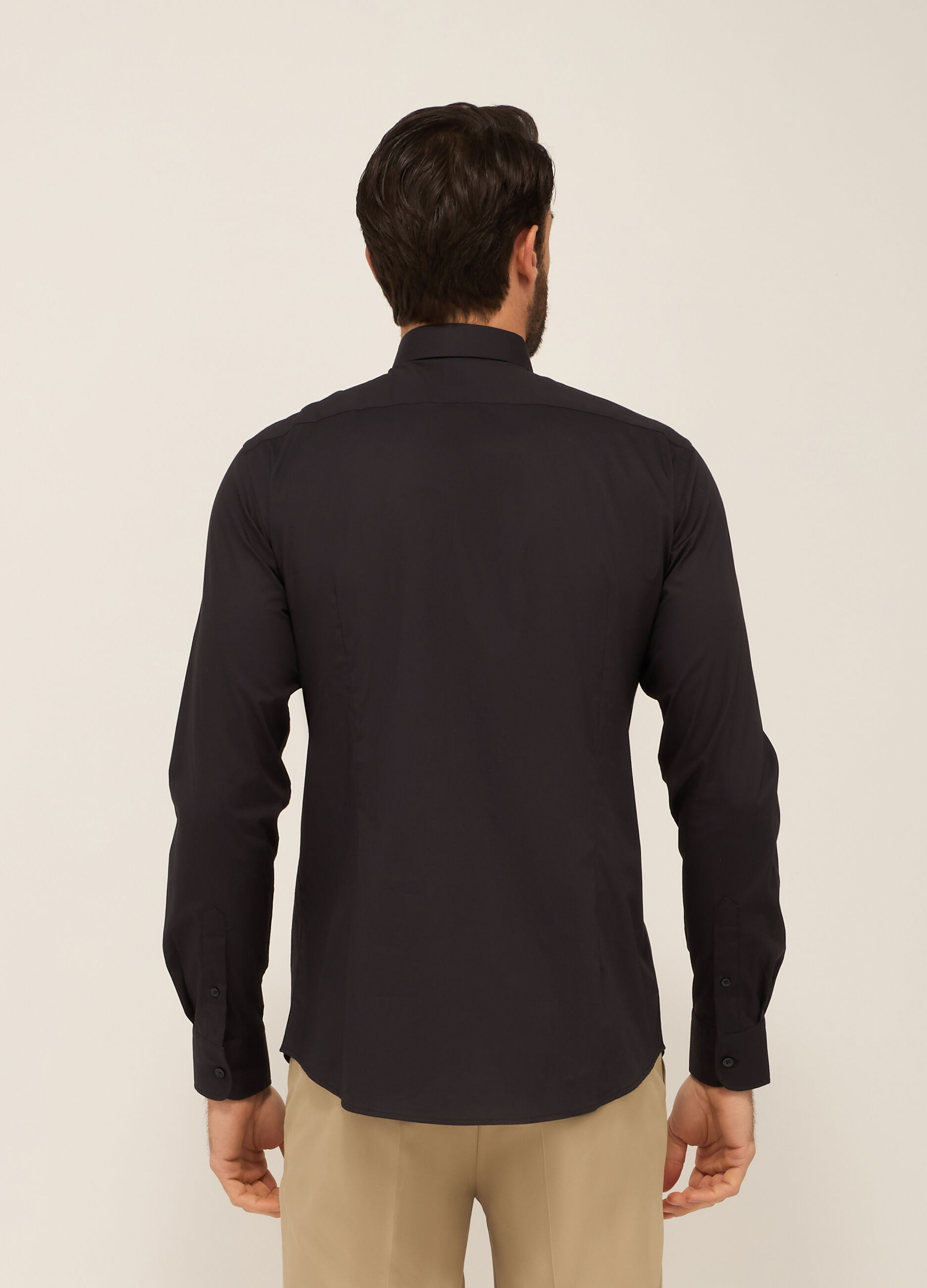 Camicia slim fit in cotone stretch uomo_2