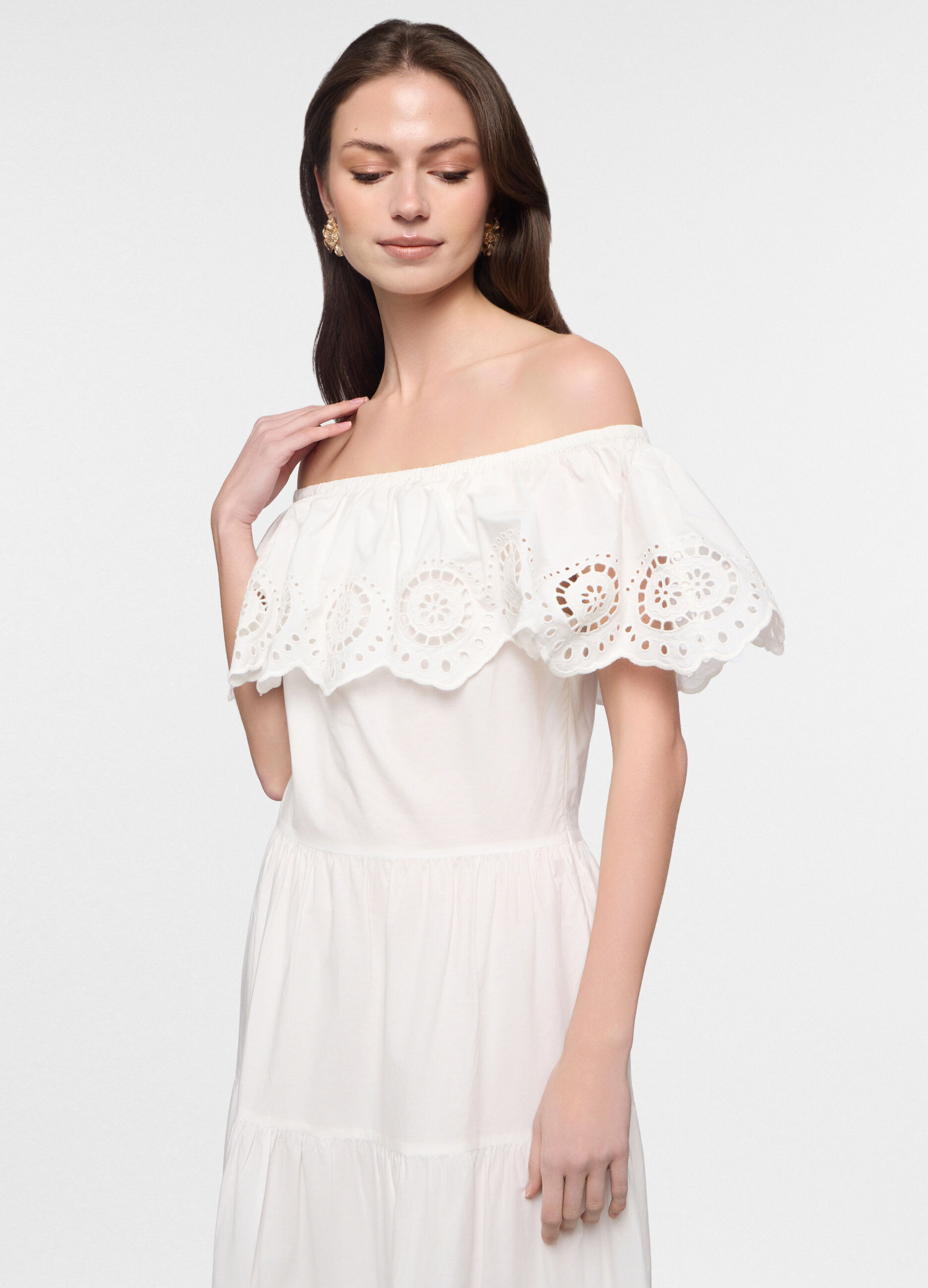 Abito lungo fit regular in puro cotone donna_2