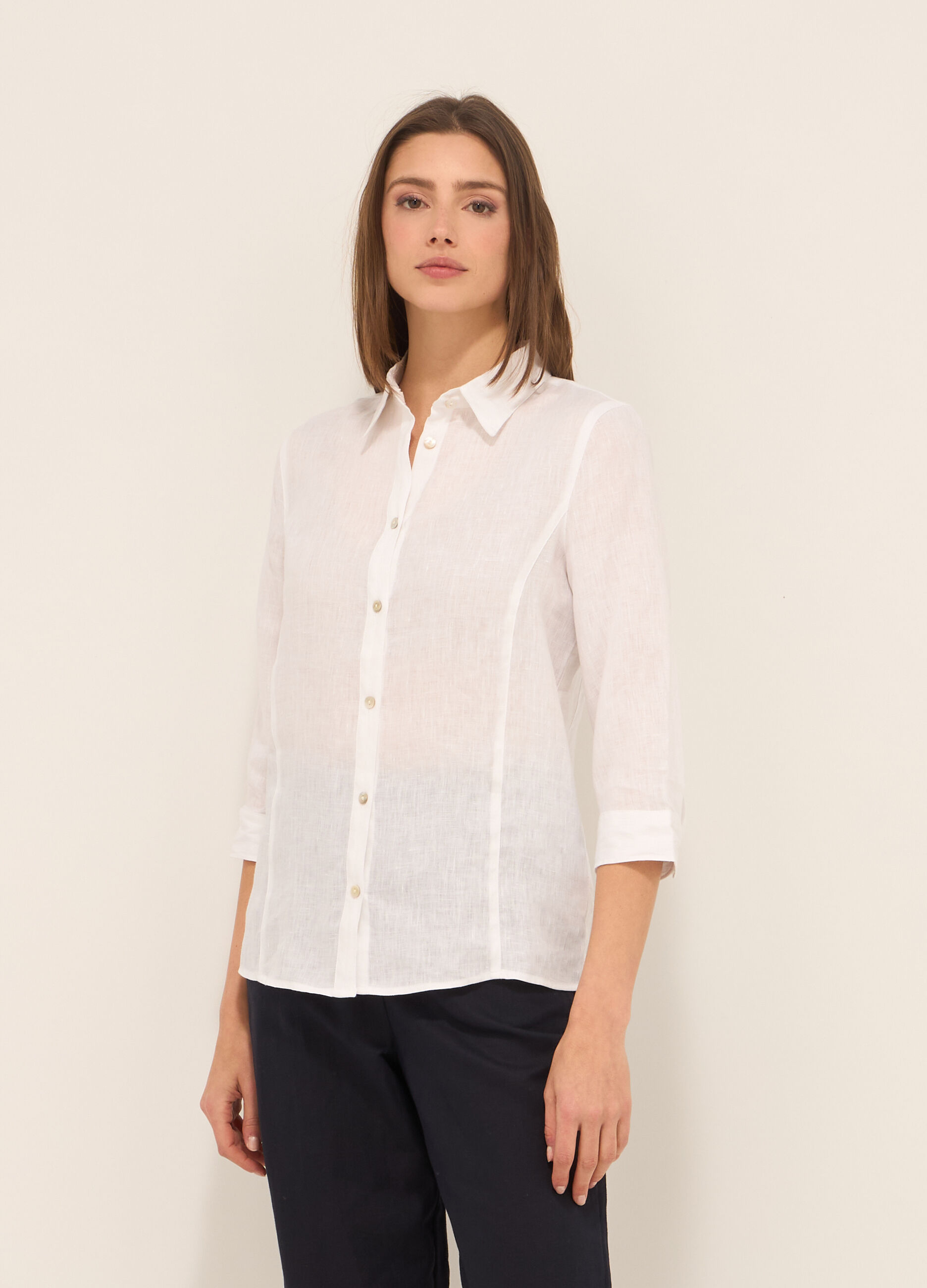 Camicia in puro lino donna_0