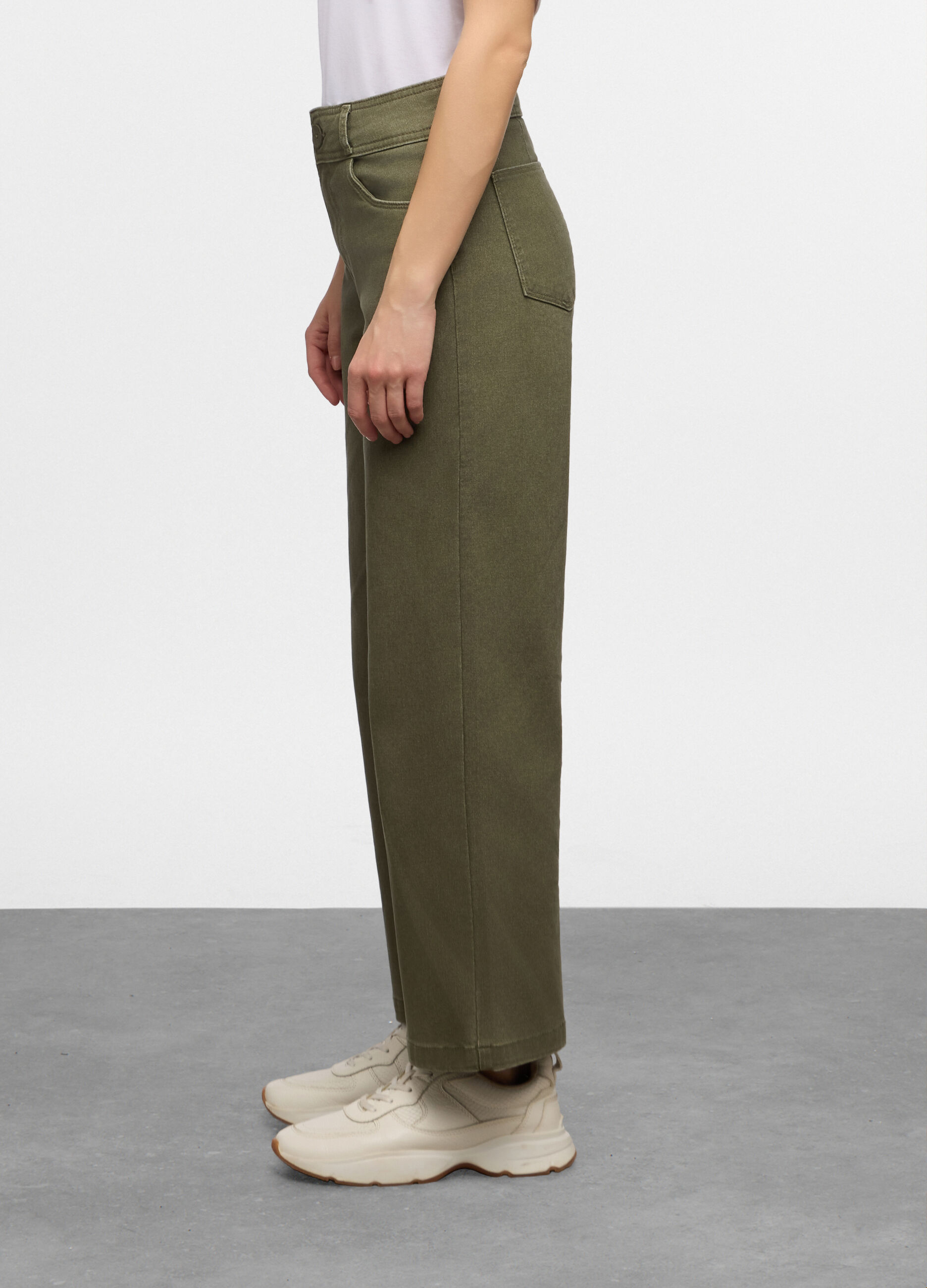 5 Tasche fit Culotte in cotone trattato donna_1