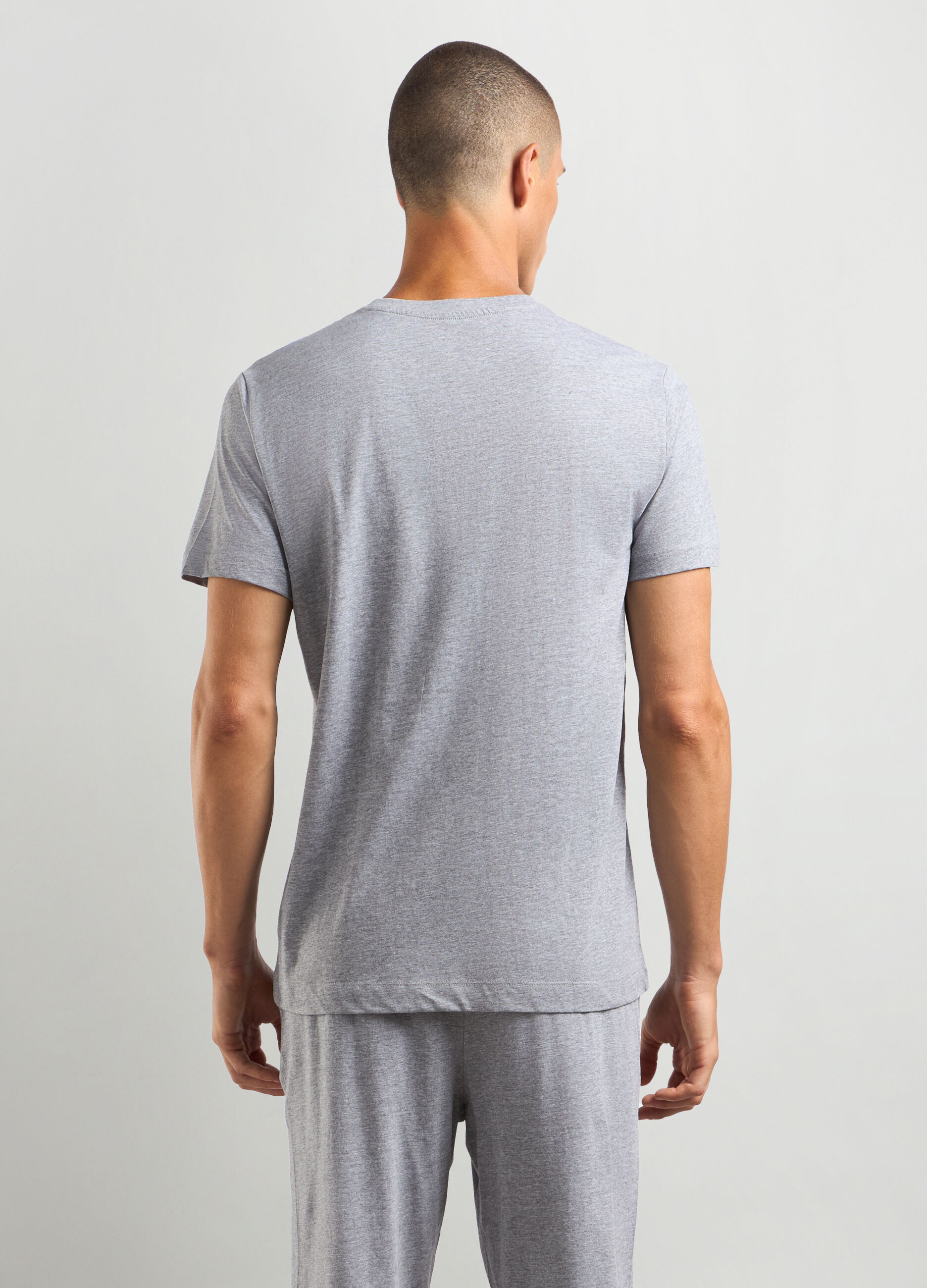 T-shirt pigiama in misto cotone uomo_1