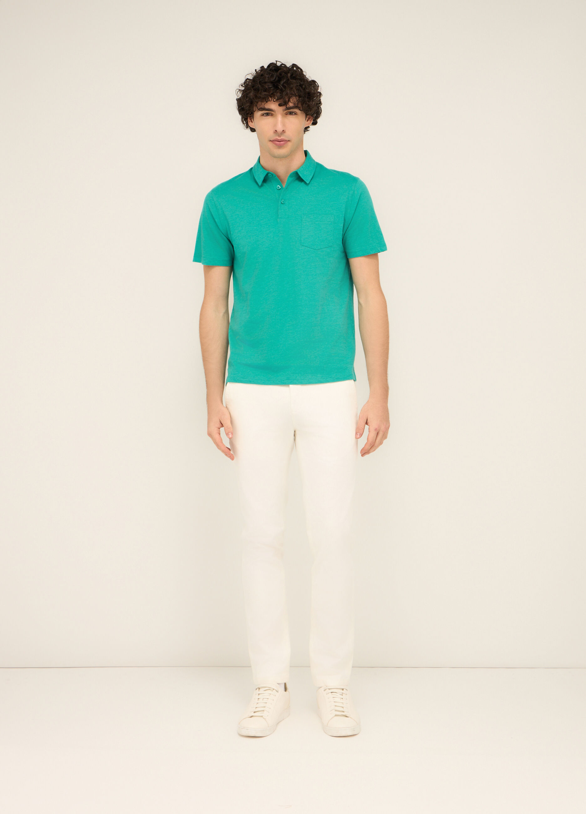 Chino slim fit in cotone stretch uomo_0