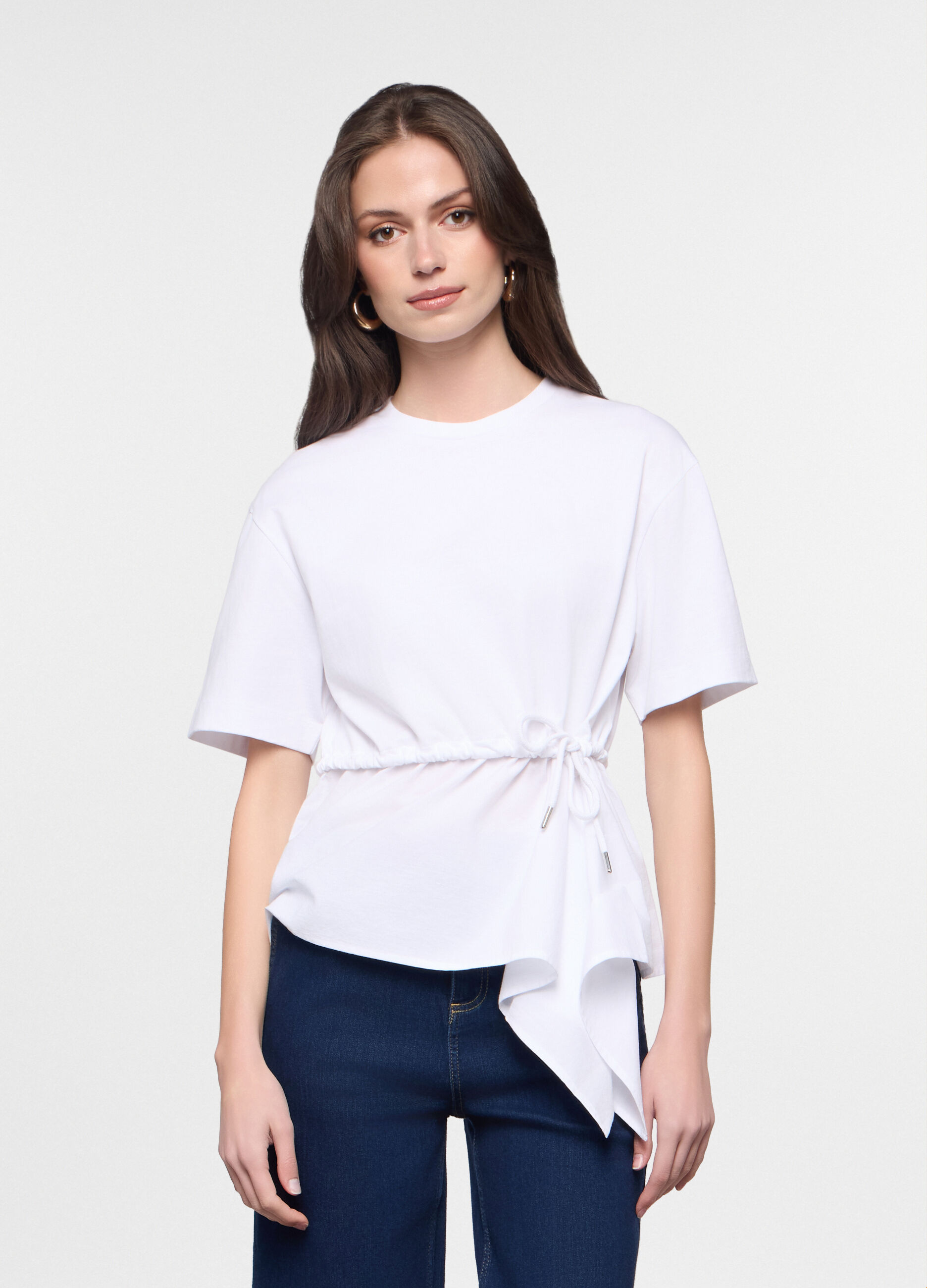 T-shirt girocollo fitted donna_0