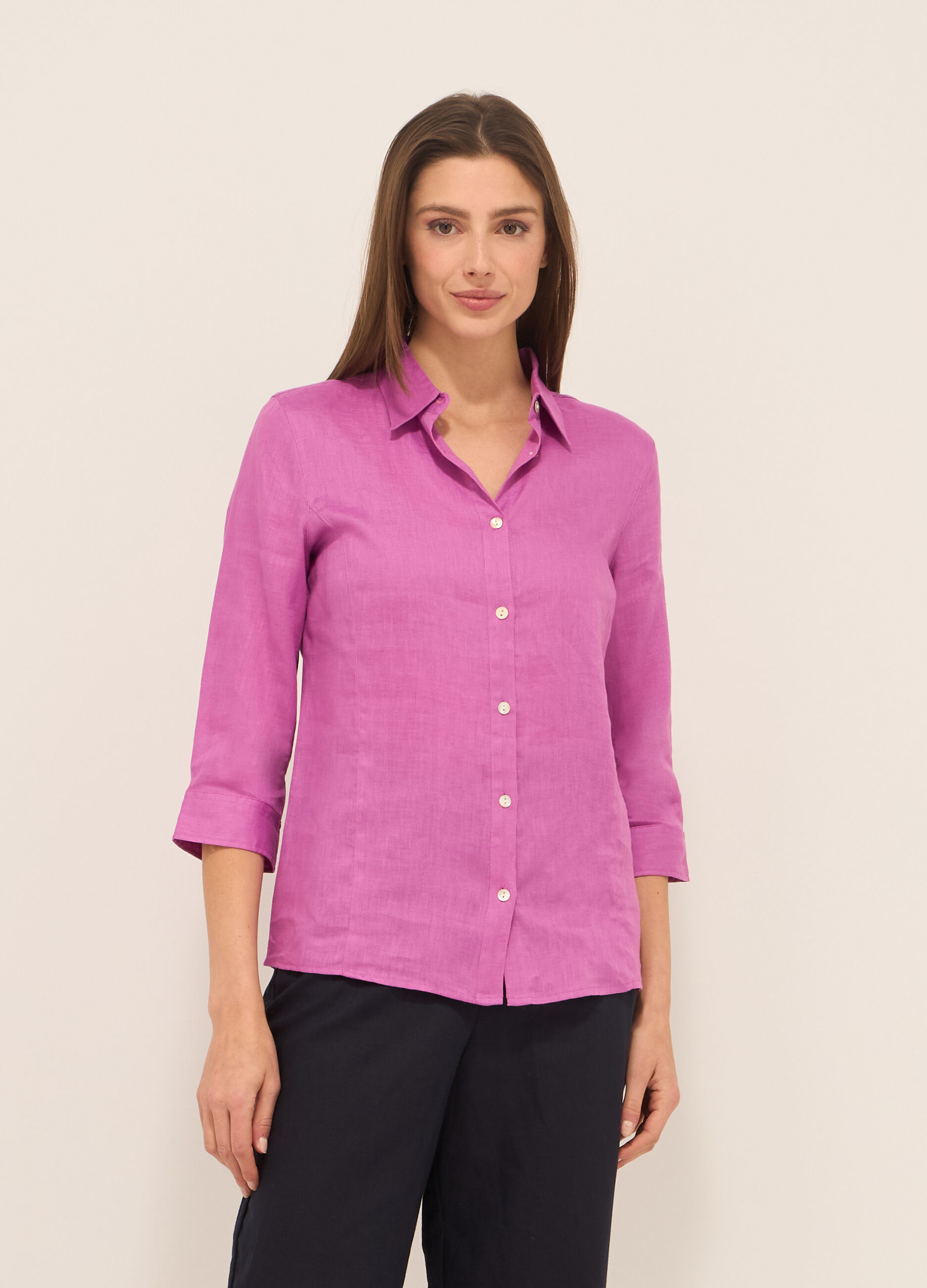 Camicia in puro lino donna_0