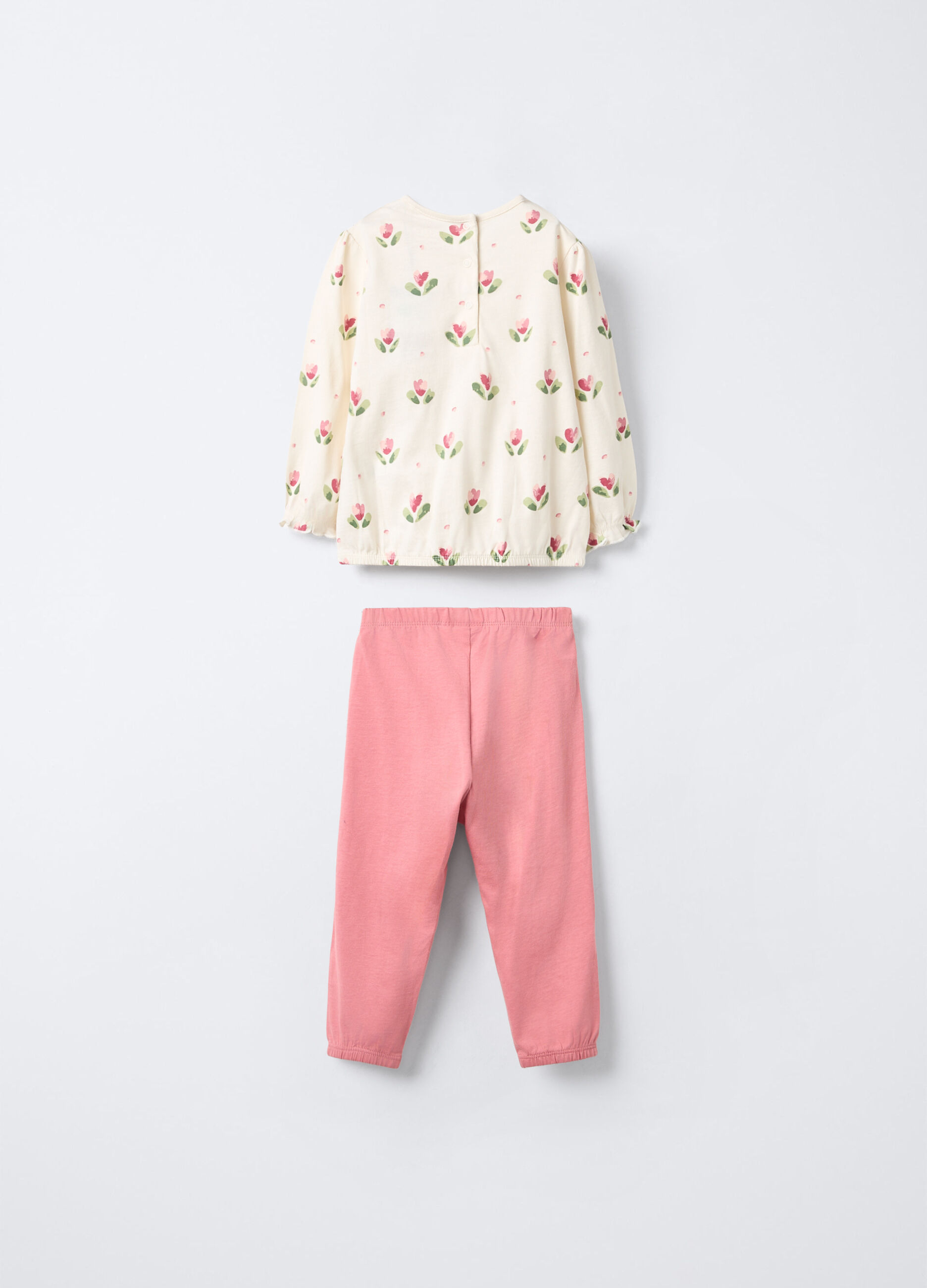 Set pigiama lungo in jersey di puro cotone _1