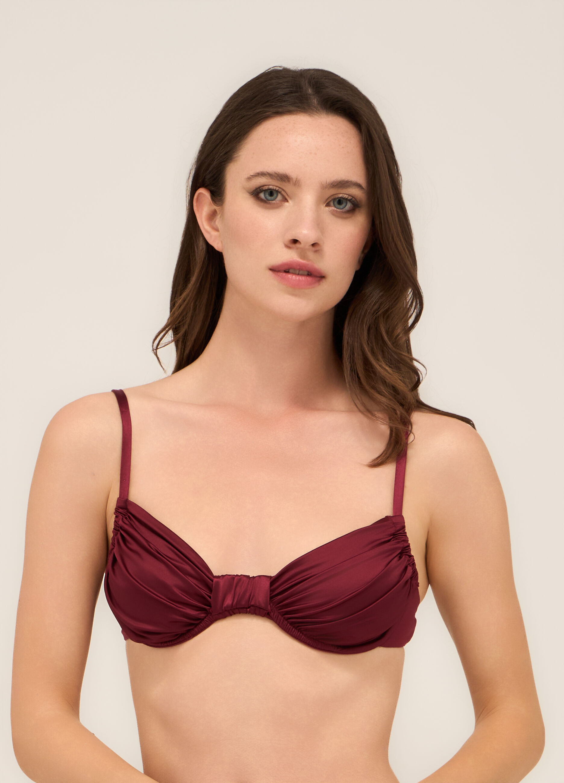 Costume a balconcino in microfibra donna