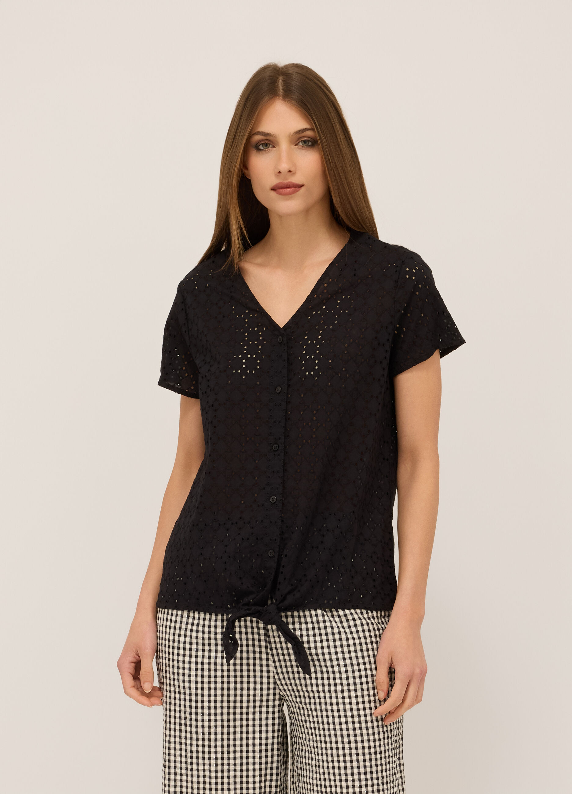 Camicia in puro cotone donna_0