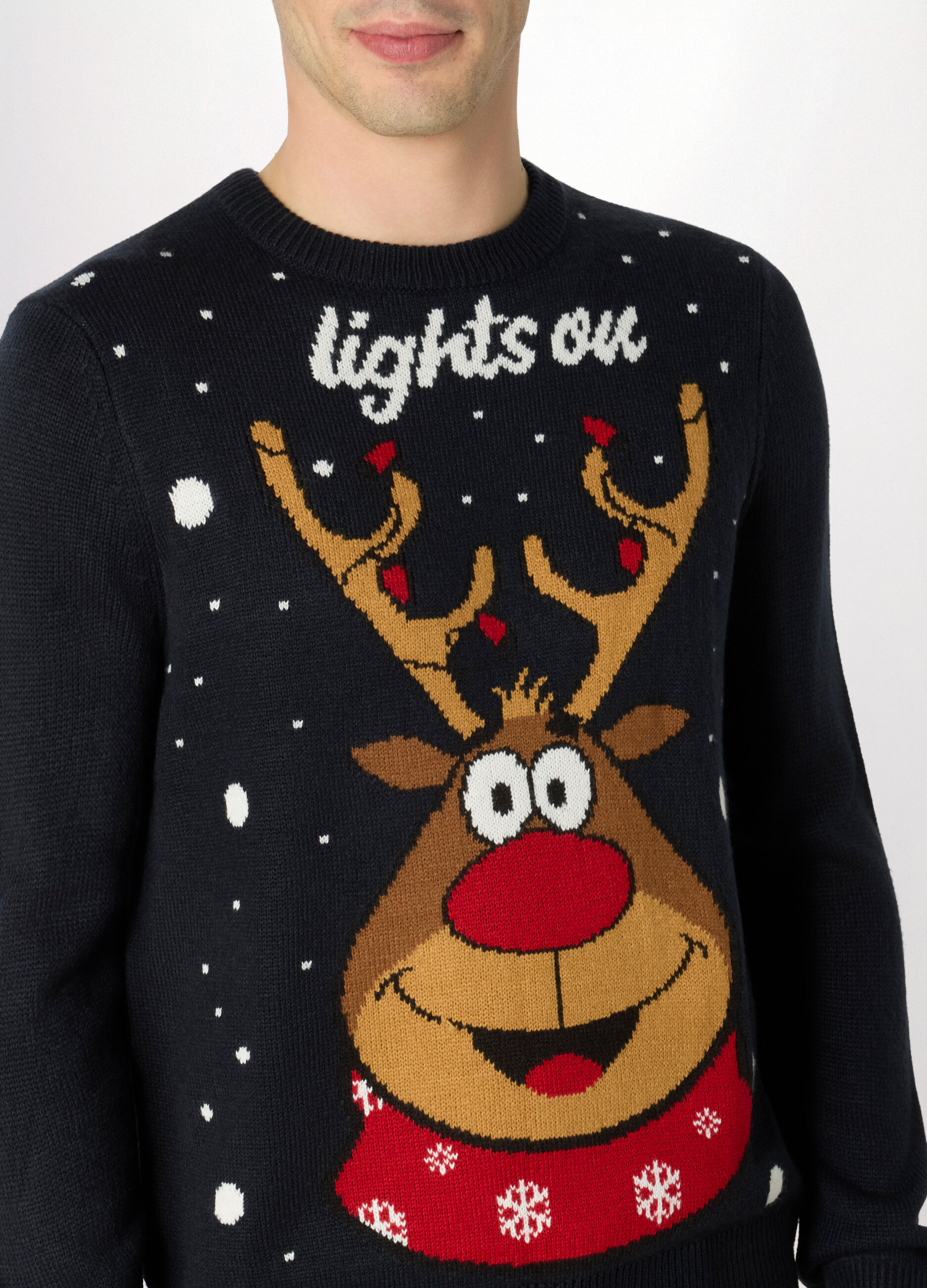 Maglione girocollo con motivo Natale uomo_2