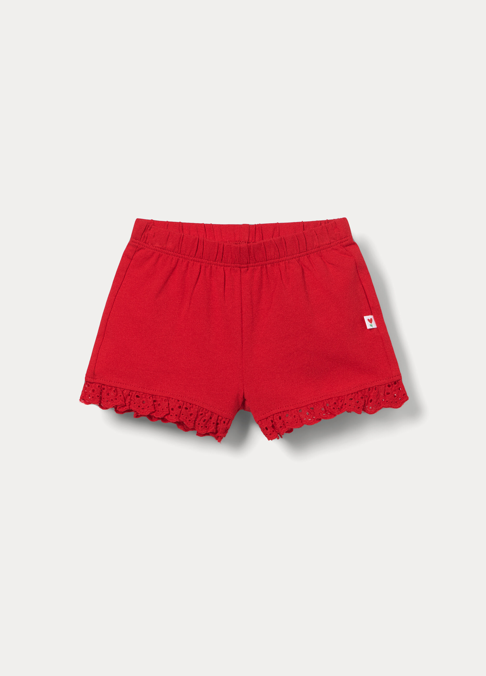 Shorts fit regular in jersey di cotone stretch neonata _0