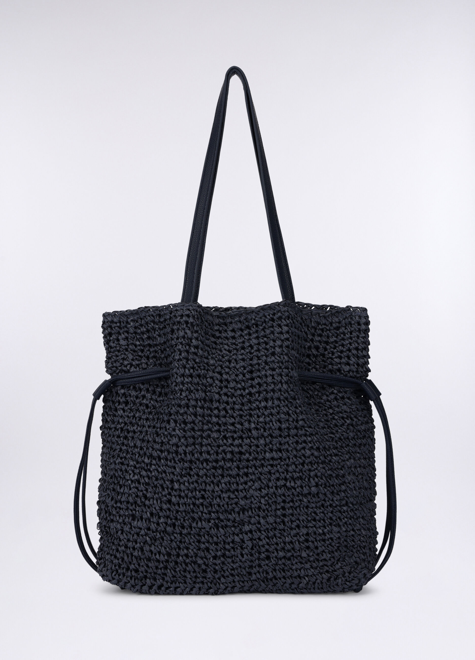 Borsa a spalla in carta tessile donna_0