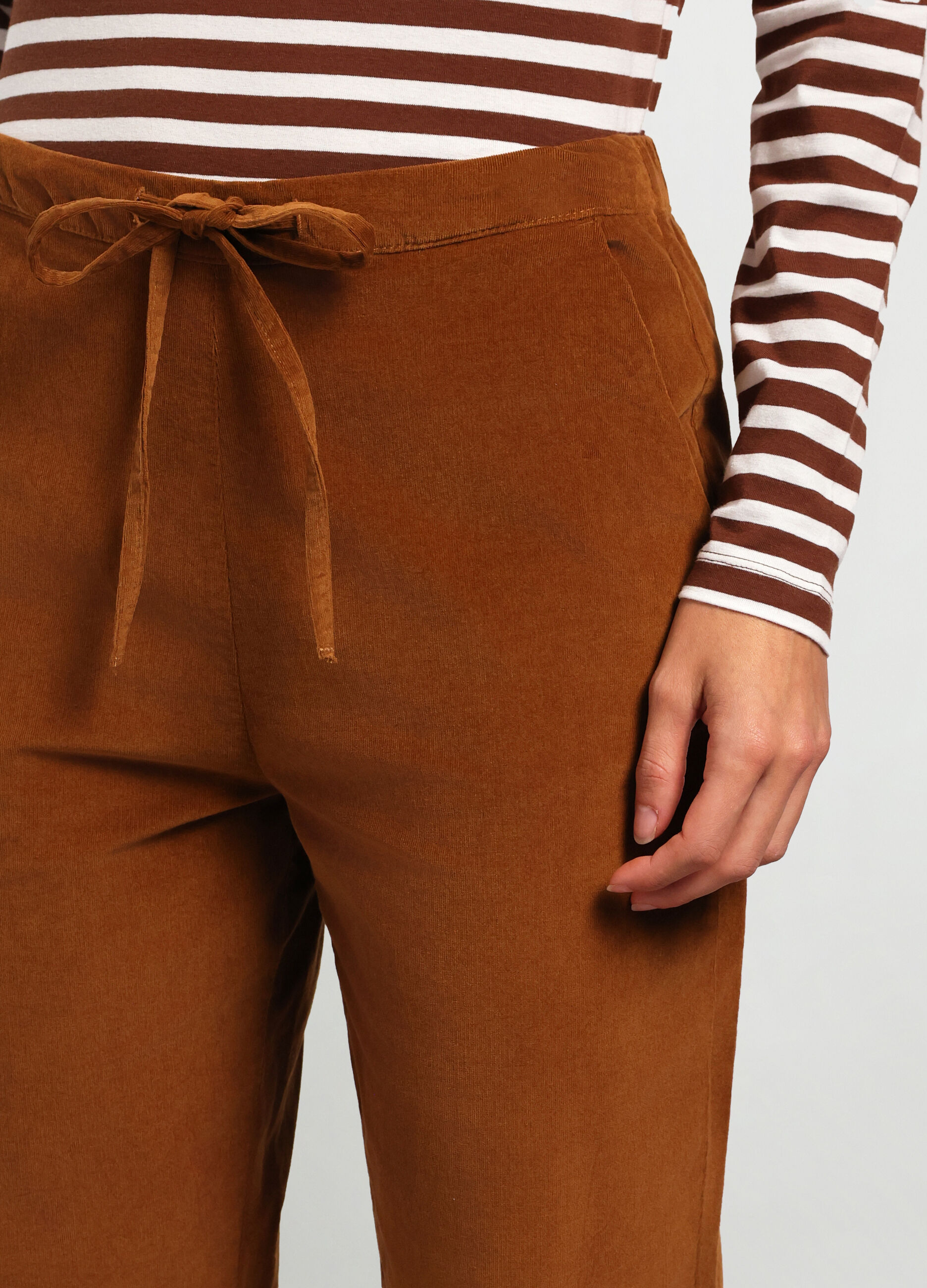 Jogger in cotone stretch donna_2