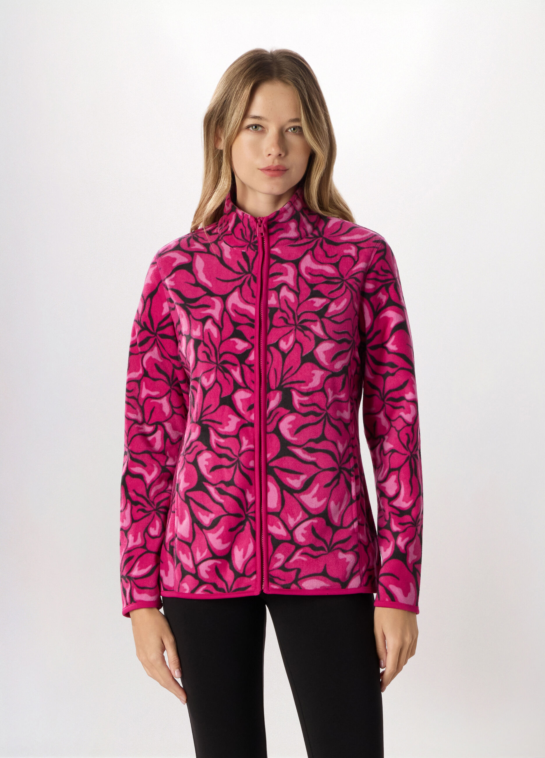 Felpa full zip in pile donna Holistic fitness_0