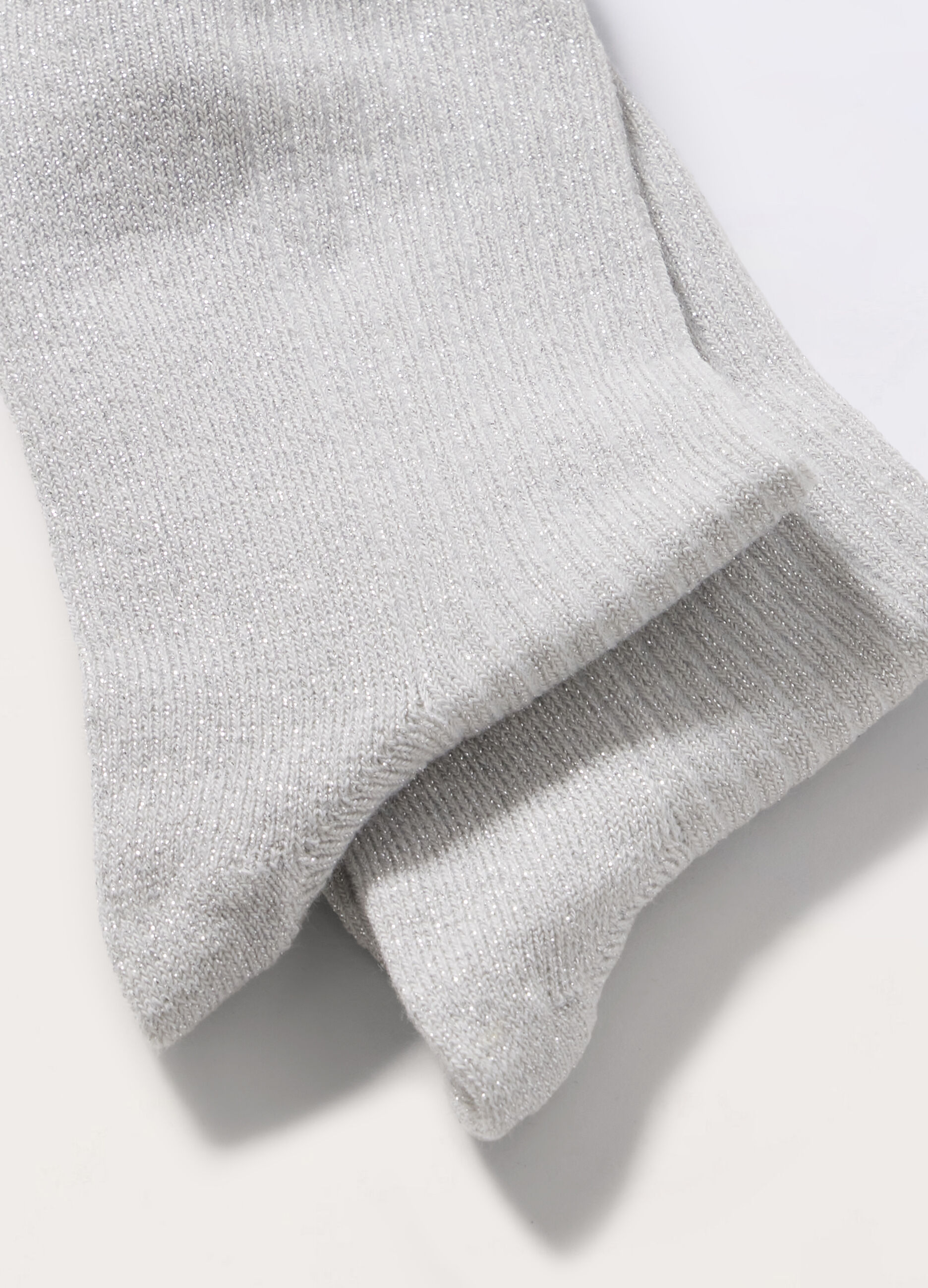 Calze corte in misto cotone e filo lurex donna_1
