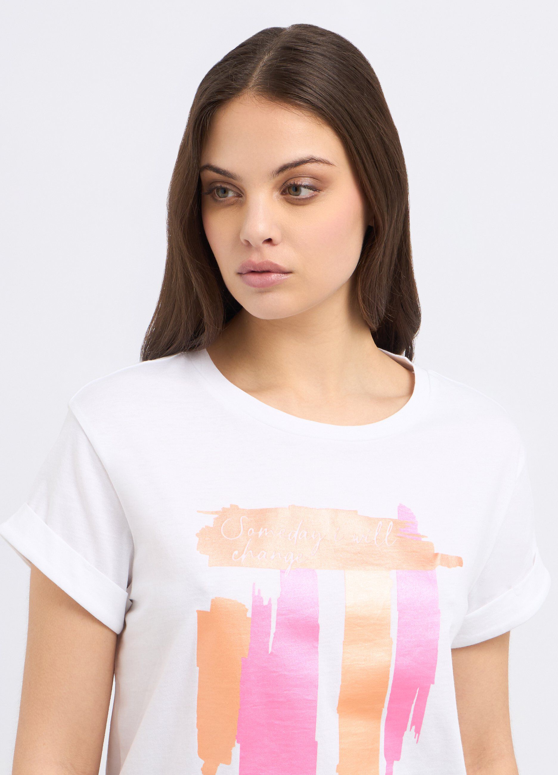 T-shirt in puro cotone donna_2